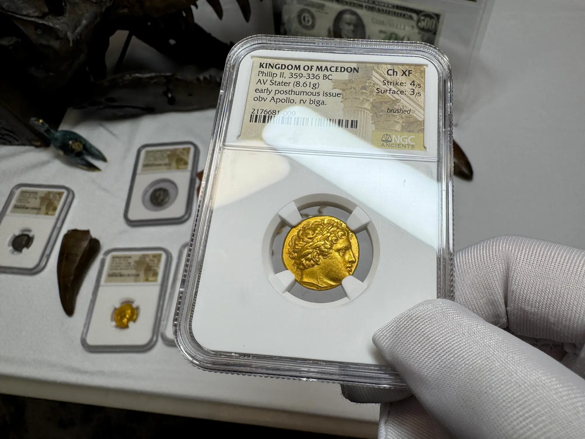 Kingdom of Macedon "Philip II" 359BC Stater NGC Ch XF 28