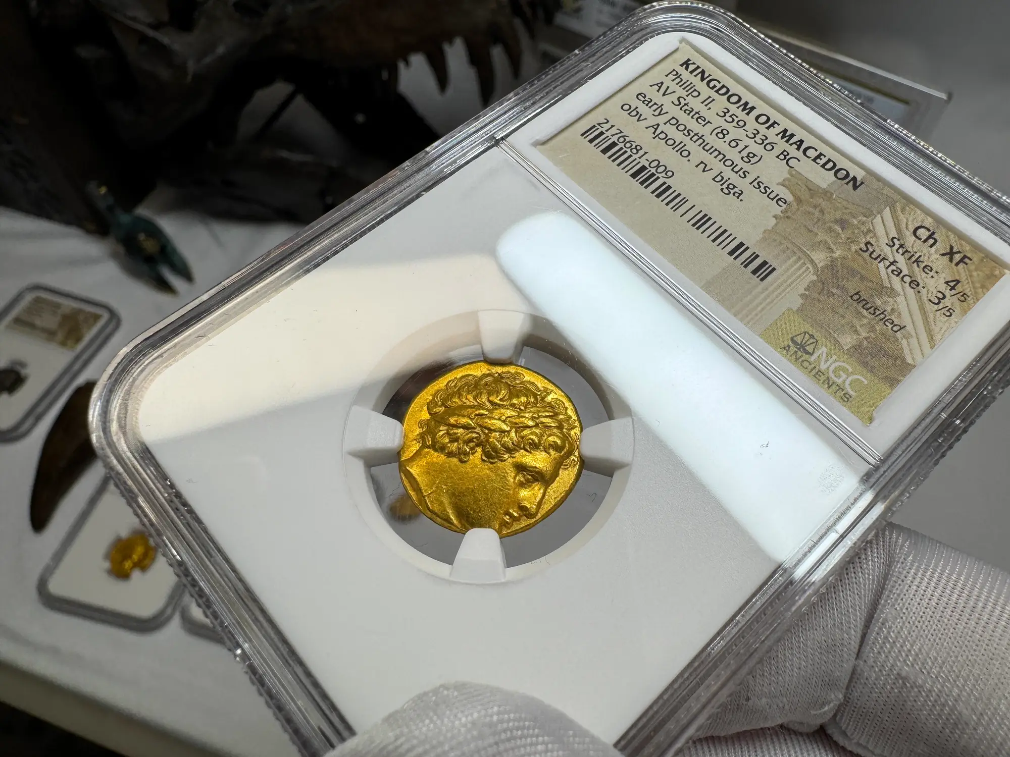 Kingdom of Macedon "Philip II" 359BC Stater NGC Ch XF 9