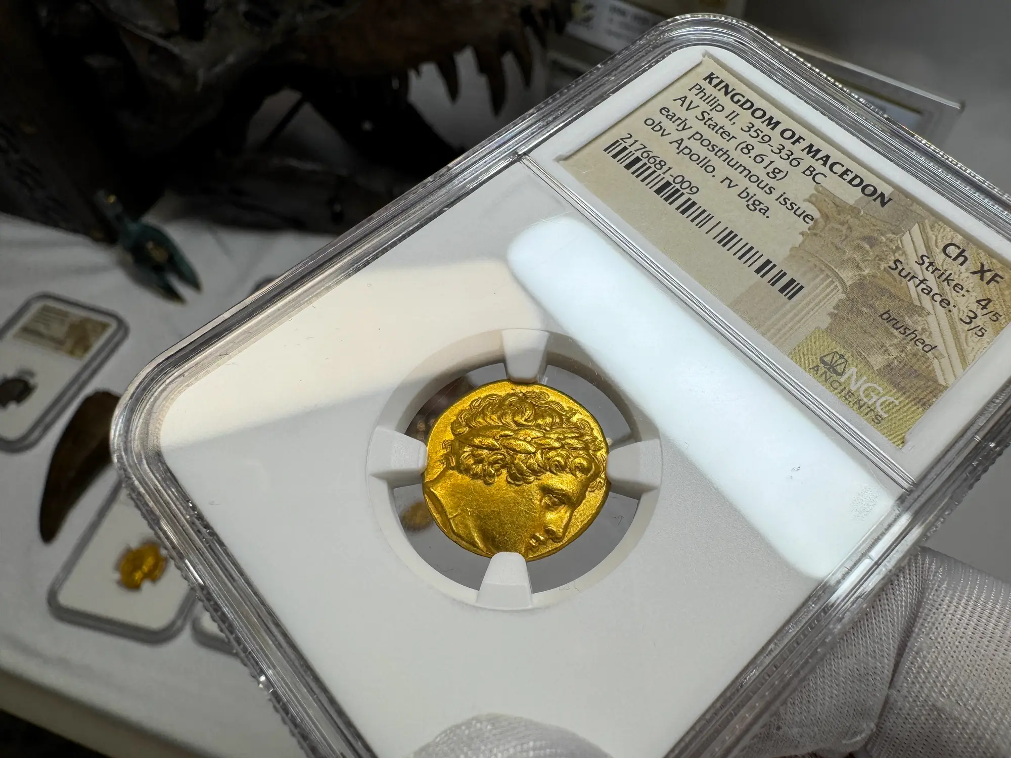Kingdom of Macedon "Philip II" 359BC Stater NGC Ch XF 10