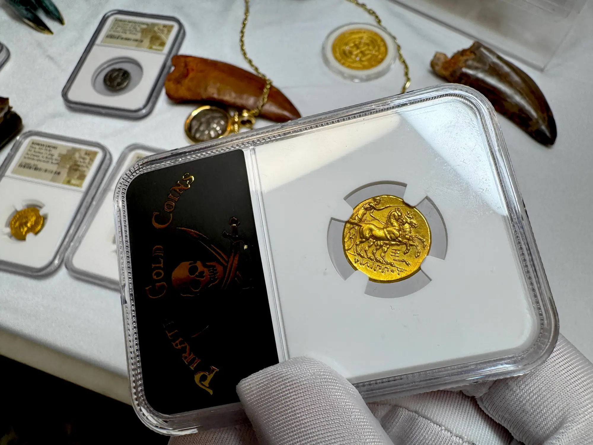 Kingdom of Macedon "Philip II" 359BC Stater NGC Ch XF 5