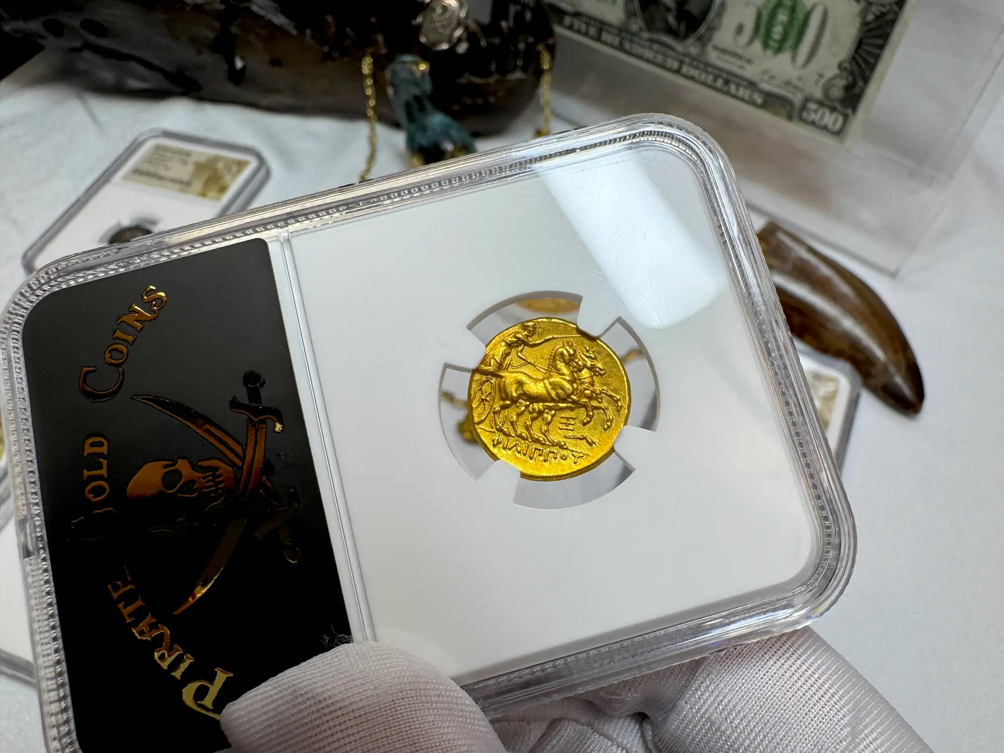 Kingdom of Macedon "Philip II" 359BC Stater NGC Ch XF 13