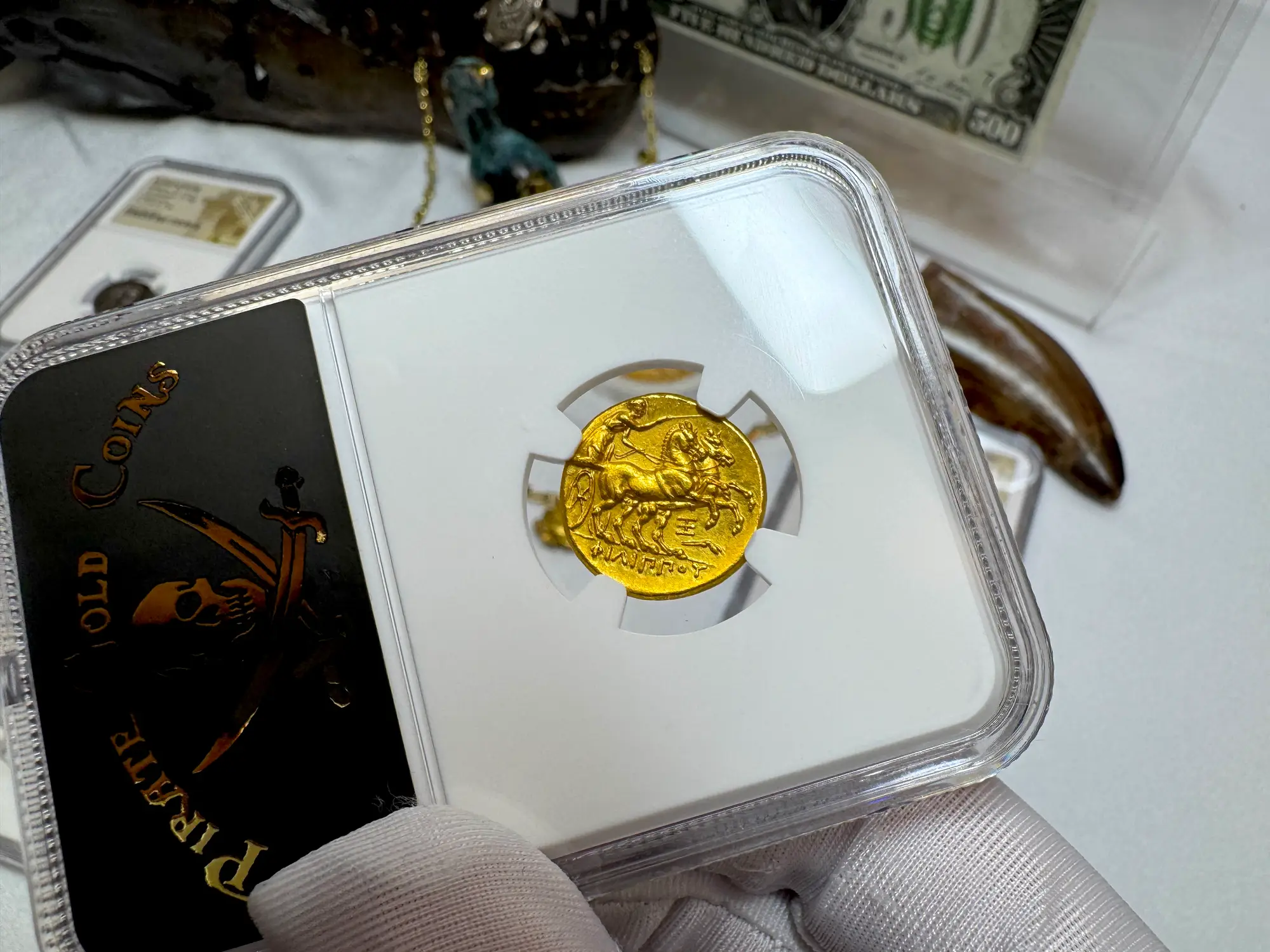 Kingdom of Macedon "Philip II" 359BC Stater NGC Ch XF 14