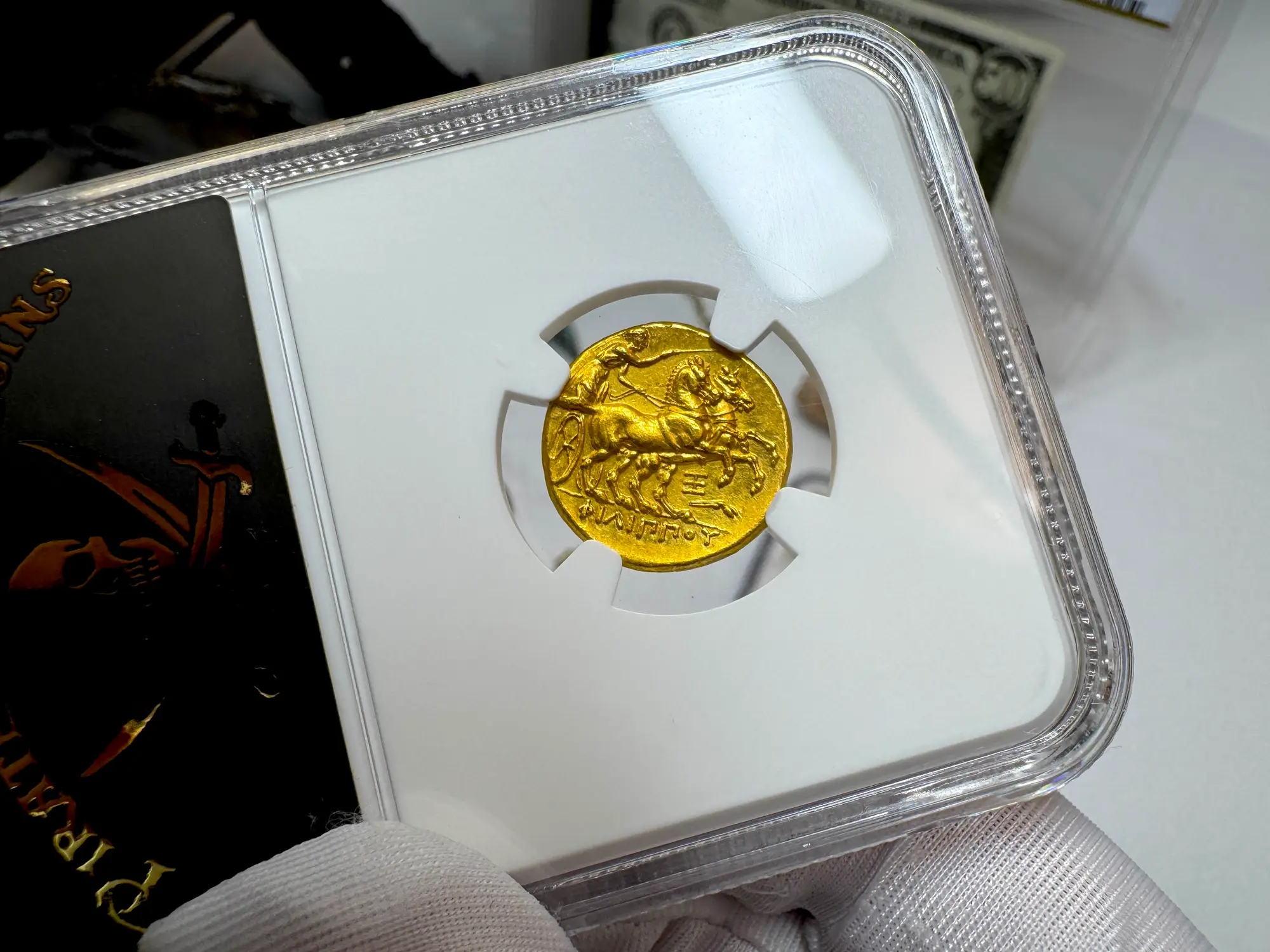 Kingdom of Macedon "Philip II" 359BC Stater NGC Ch XF 15