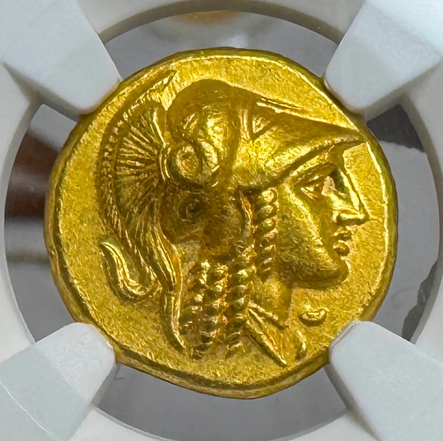 Kingdom of Macedon "Alexander the Great" 336BC Stater NGC AU 5x4 Gorgeous!