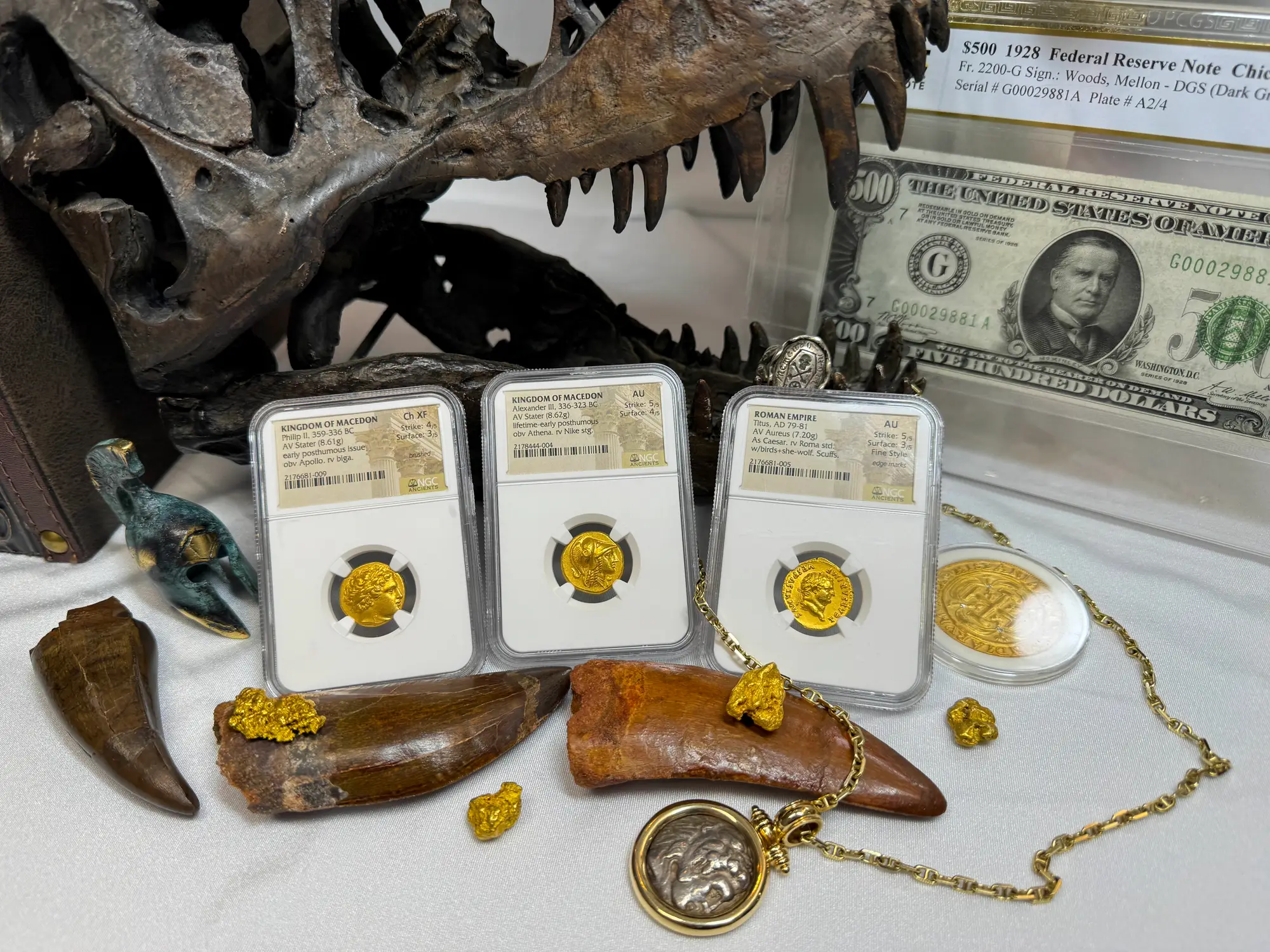 Kingdom of Macedon "Alexander the Great" 336BC Stater NGC AU 5x4 Gorgeous! 21