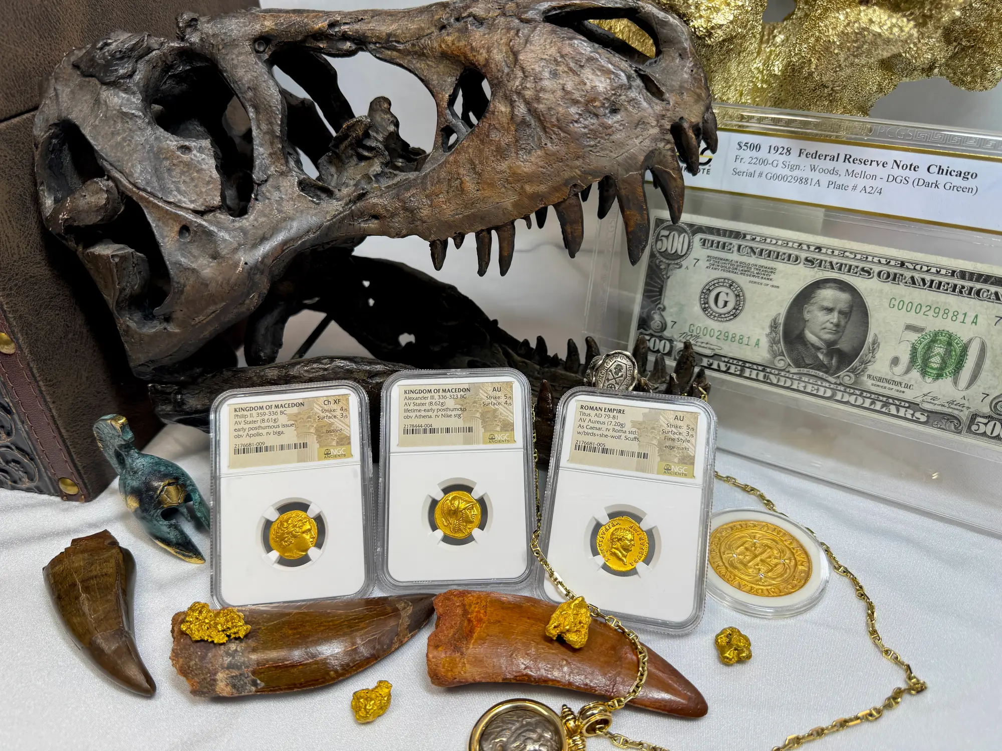 Kingdom of Macedon "Alexander the Great" 336BC Stater NGC AU 5x4 Gorgeous! 24