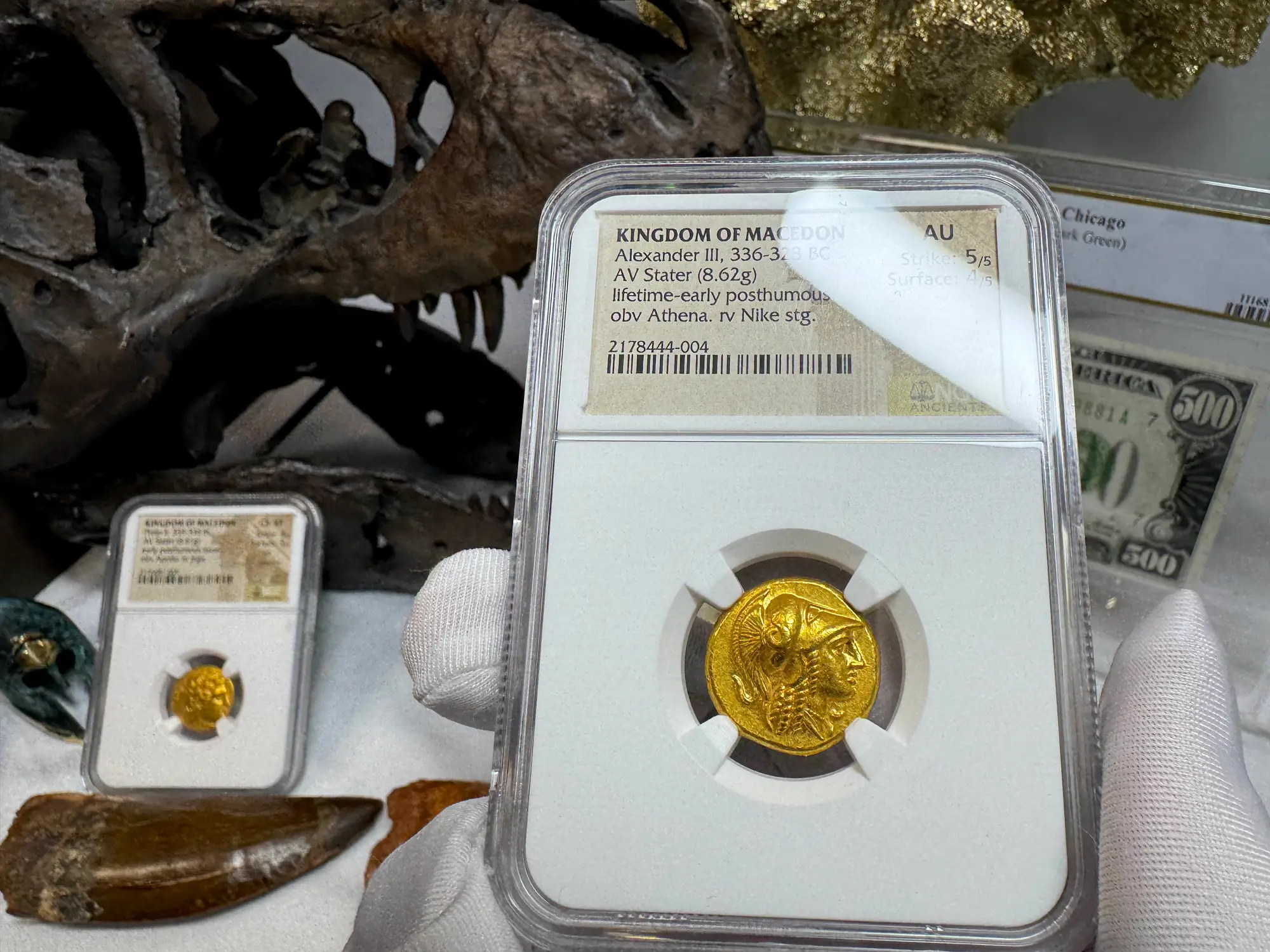 Kingdom of Macedon "Alexander the Great" 336BC Stater NGC AU 5x4 Gorgeous! 28