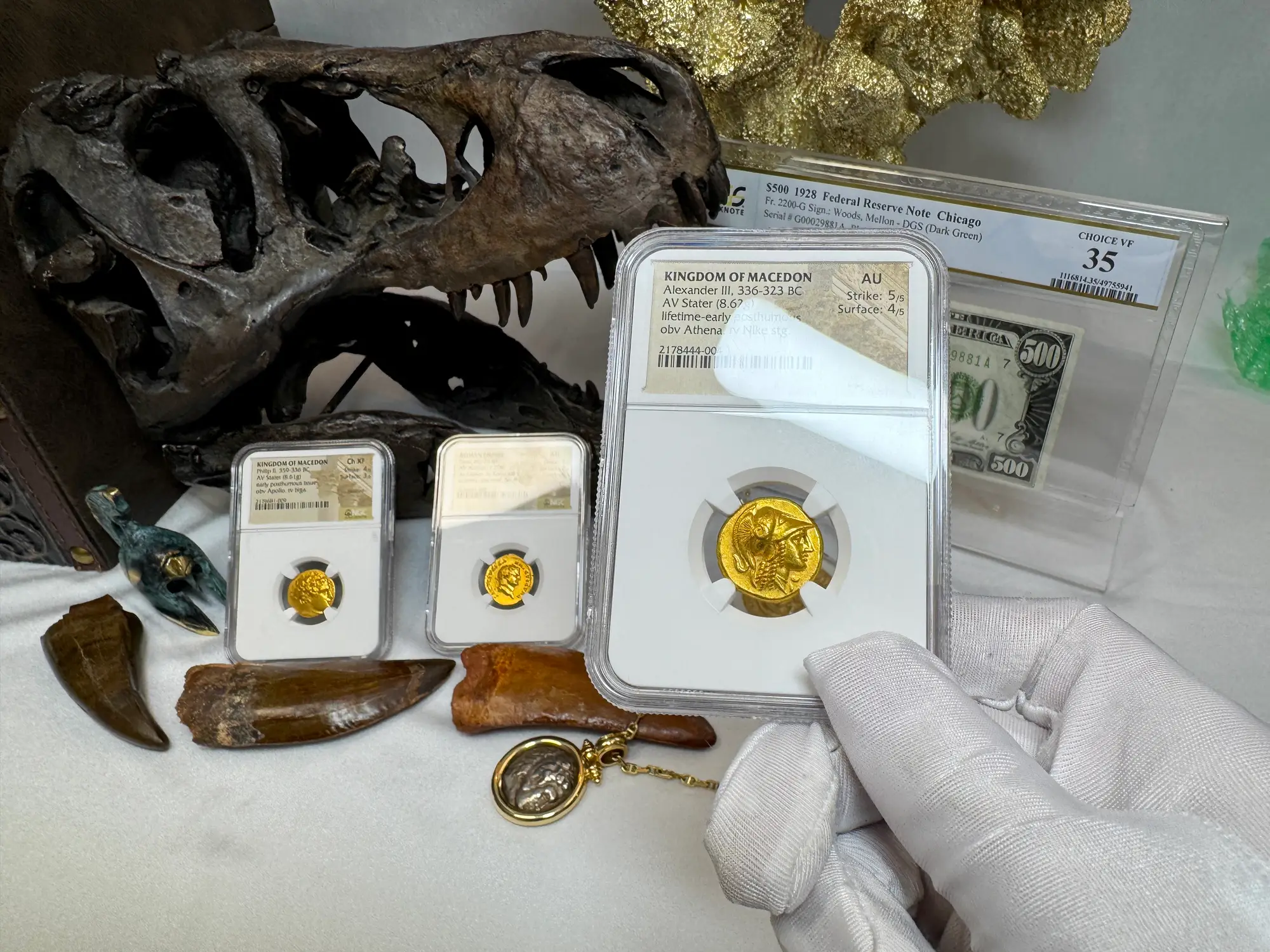 Kingdom of Macedon "Alexander the Great" 336BC Stater NGC AU 5x4 Gorgeous! 41