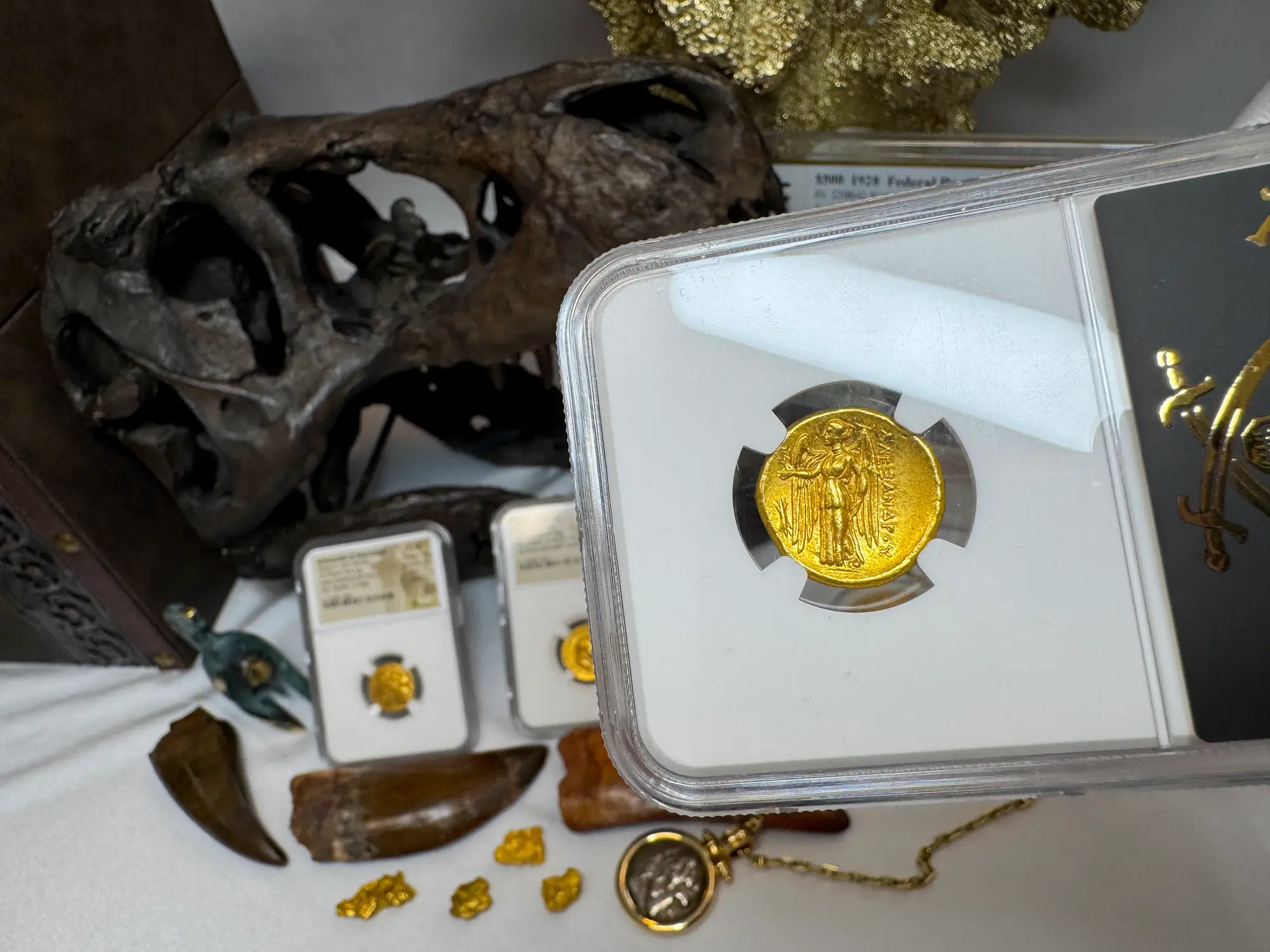 Kingdom of Macedon "Alexander the Great" 336BC Stater NGC AU 5x4 Gorgeous! 19