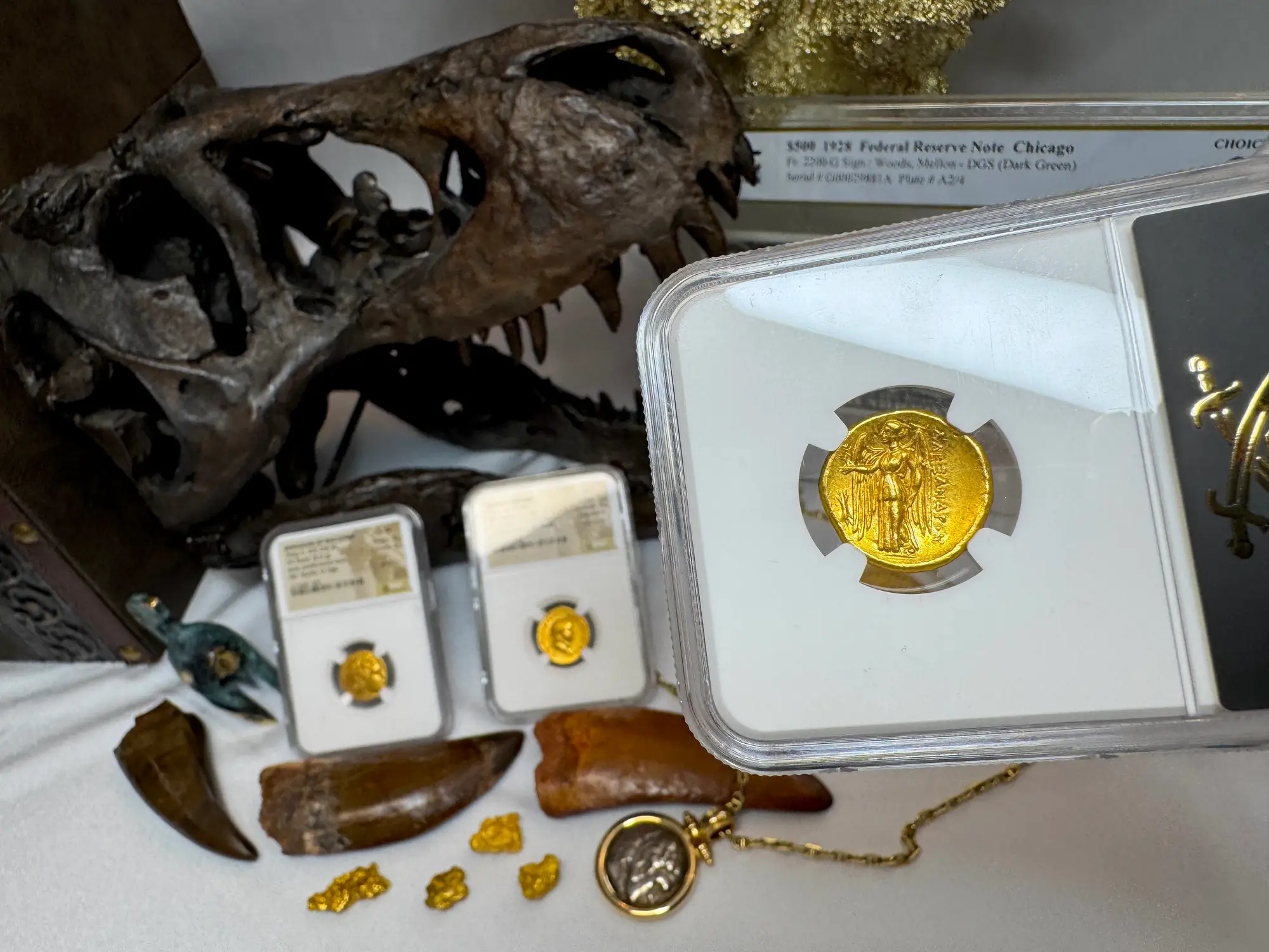 Kingdom of Macedon "Alexander the Great" 336BC Stater NGC AU 5x4 Gorgeous! 18