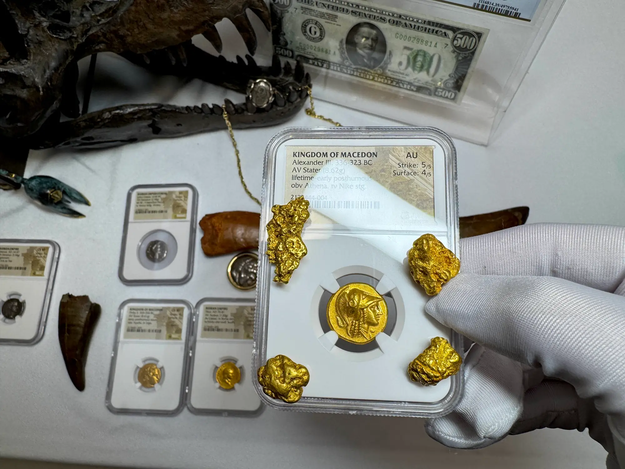 Kingdom of Macedon "Alexander the Great" 336BC Stater NGC AU 5x4 Gorgeous! 36