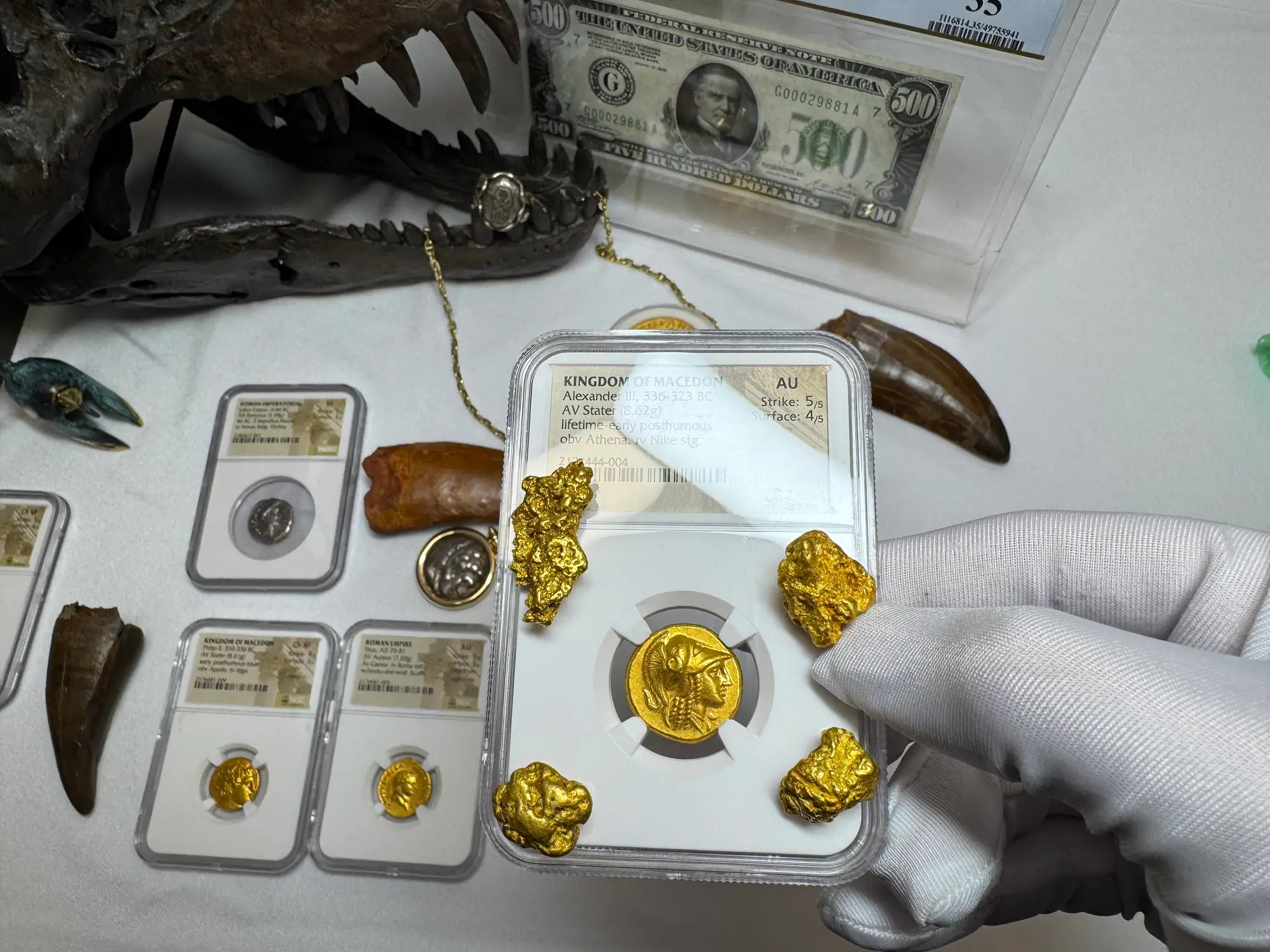 Kingdom of Macedon "Alexander the Great" 336BC Stater NGC AU 5x4 Gorgeous! 38