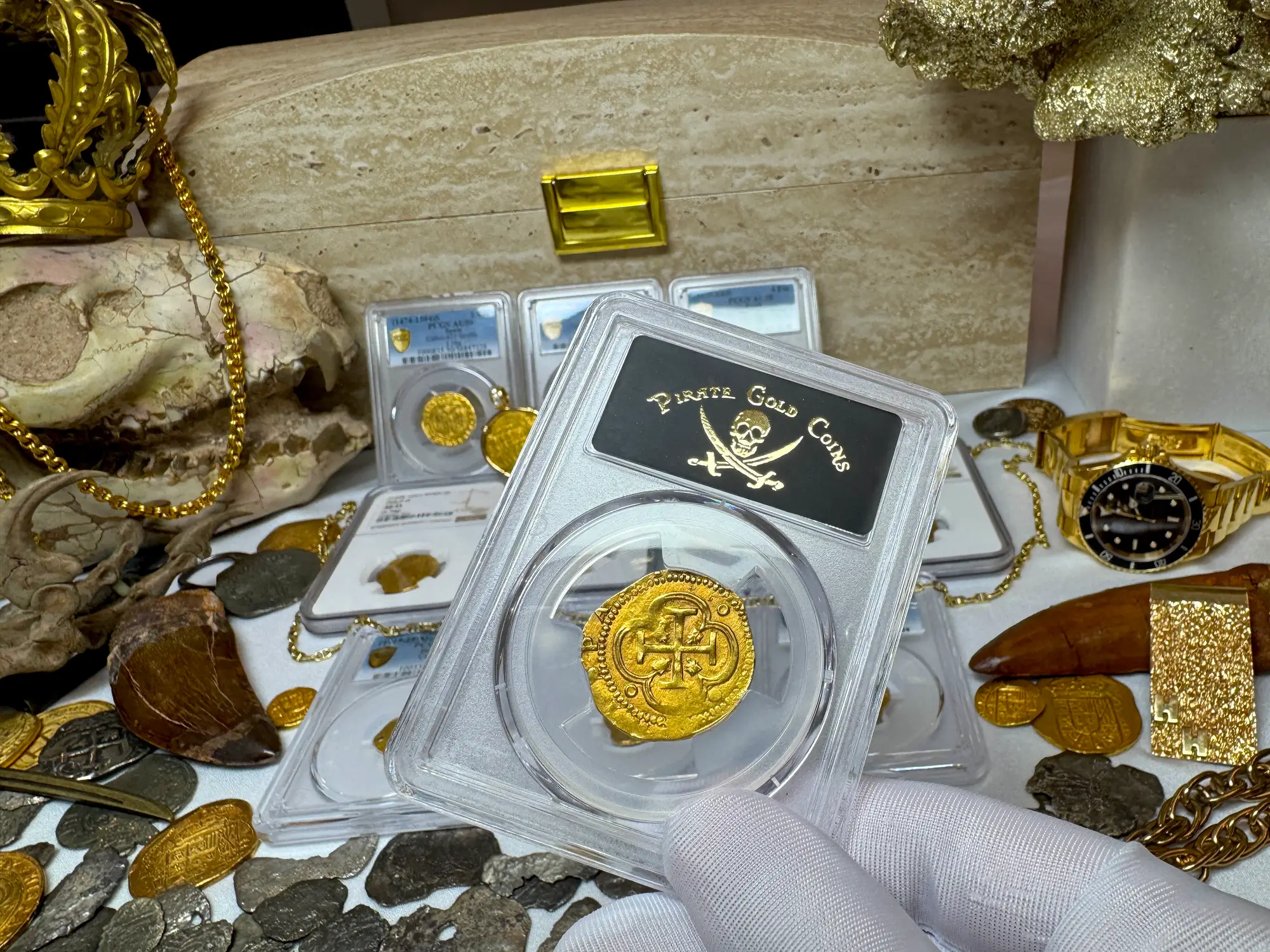 Spain 2 Escudos 1578-88 "Toledo" PCGS 58 12