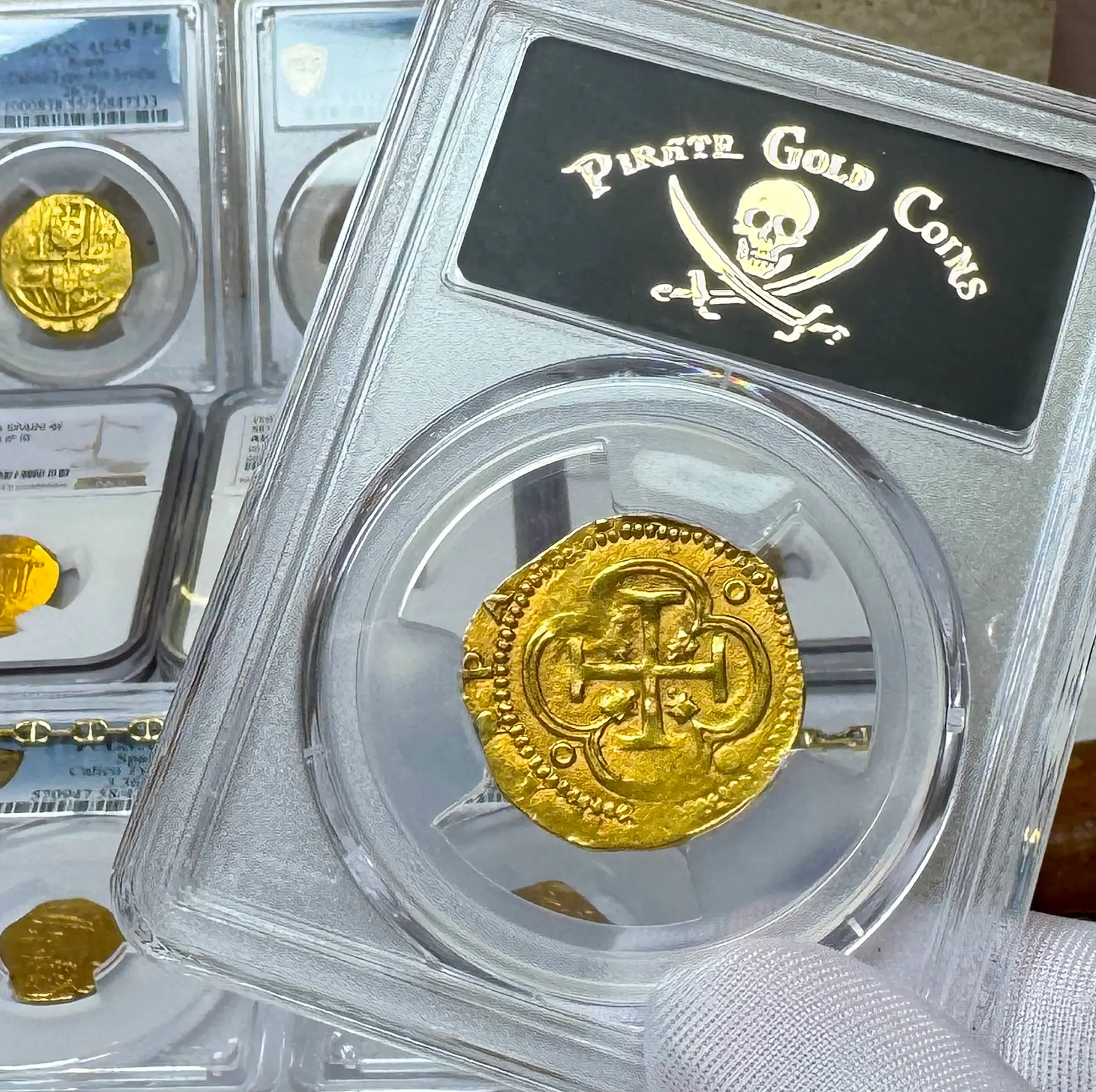 Spain 2 Escudos 1578-88 "Toledo" PCGS 58 2