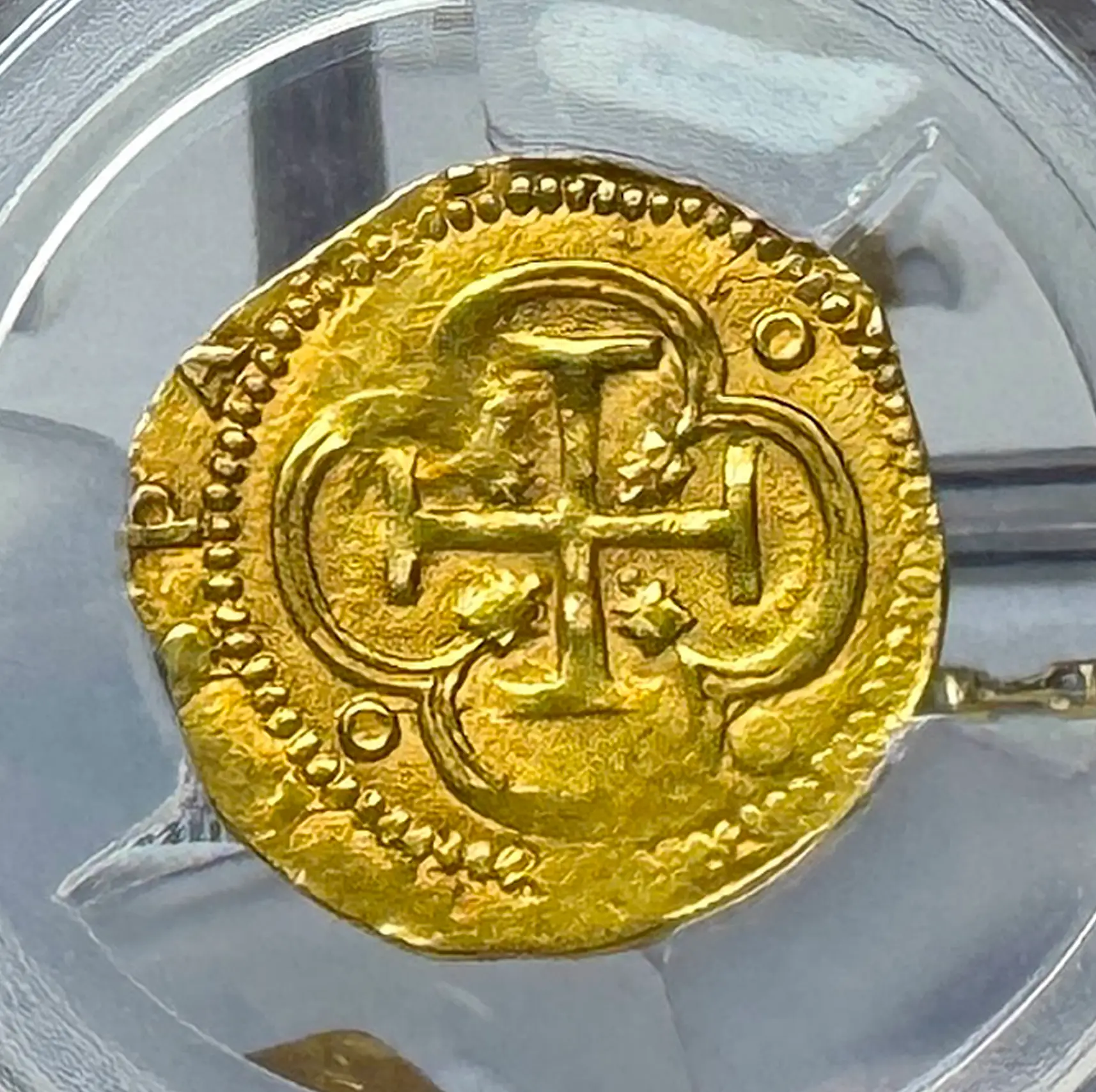 Spain 2 Escudos 1578-88 "Toledo" PCGS 58