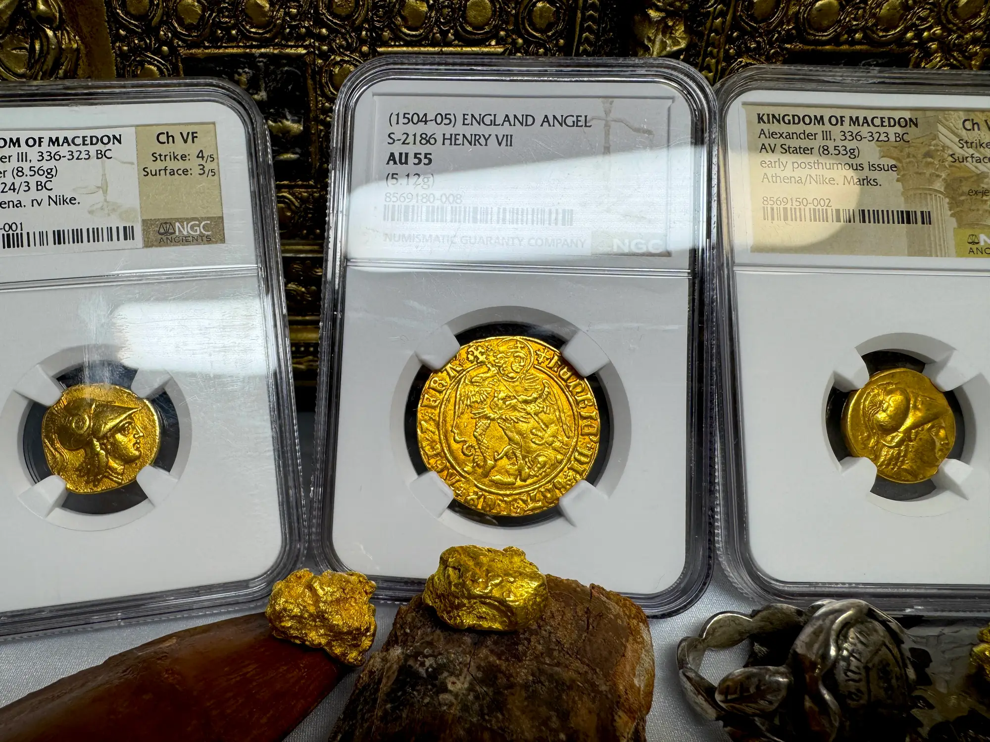 England "Archangel Michael" 1505-09 Henry VII NGC 55 16