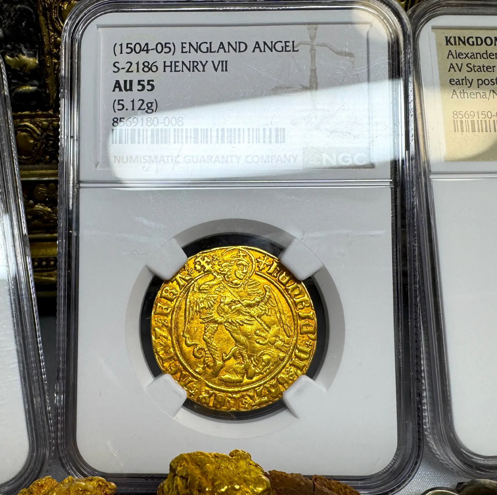 England "Archangel Michael" 1505-09 Henry VII NGC 55 3