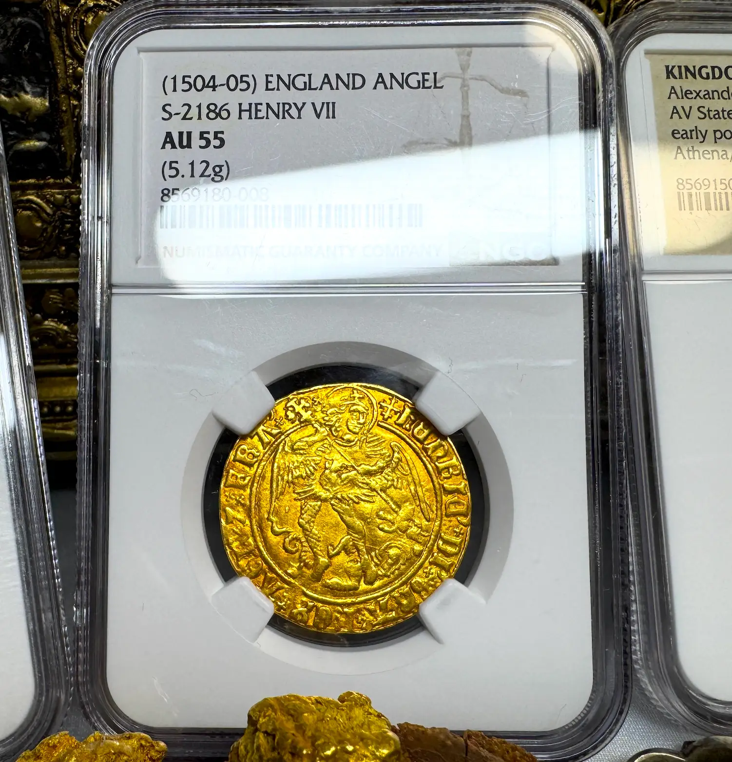 England "Archangel Michael" 1505-09 Henry VII NGC 55 2