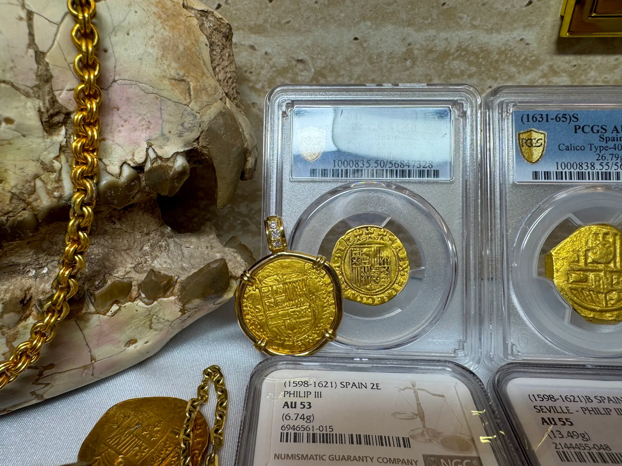 Spain 1 Excelente "King Ferdinand V & Queen Isabel I" PCGS 50 Pop 1  5