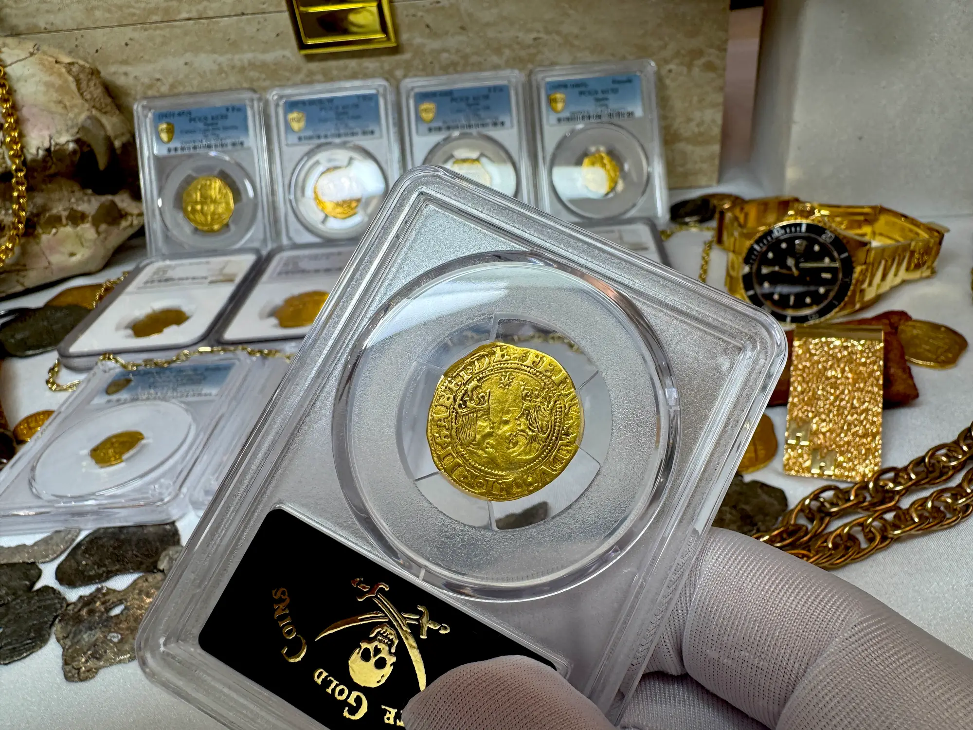 Spain 1 Excelente "King Ferdinand V & Queen Isabel I" PCGS 50 Pop 1  28