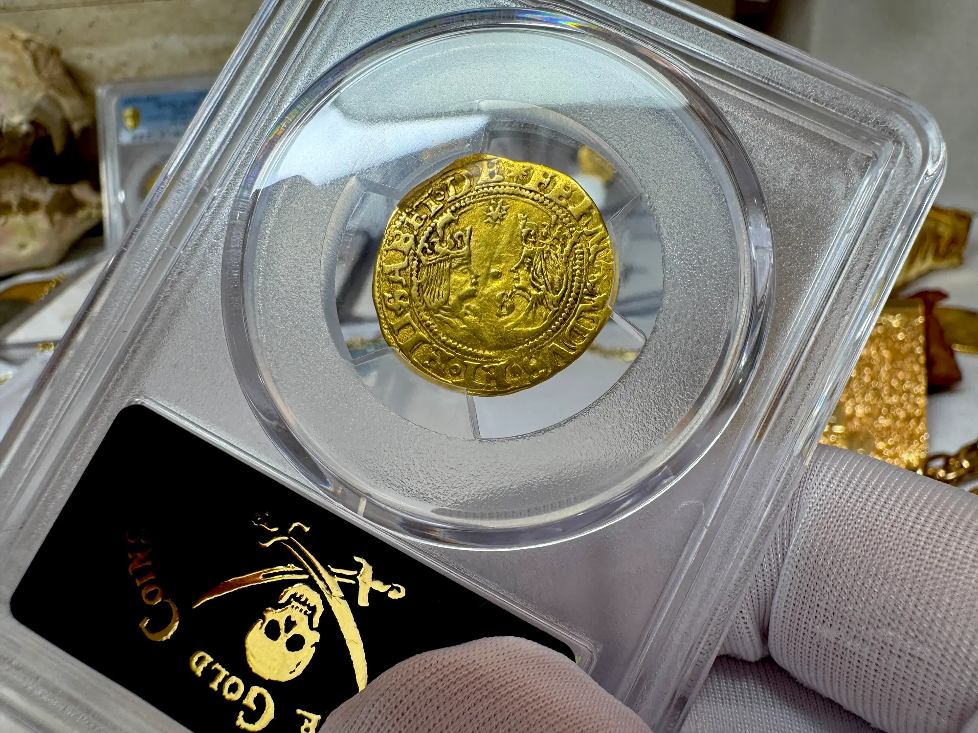 Spain 1 Excelente "King Ferdinand V & Queen Isabel I" PCGS 50 Pop 1  27