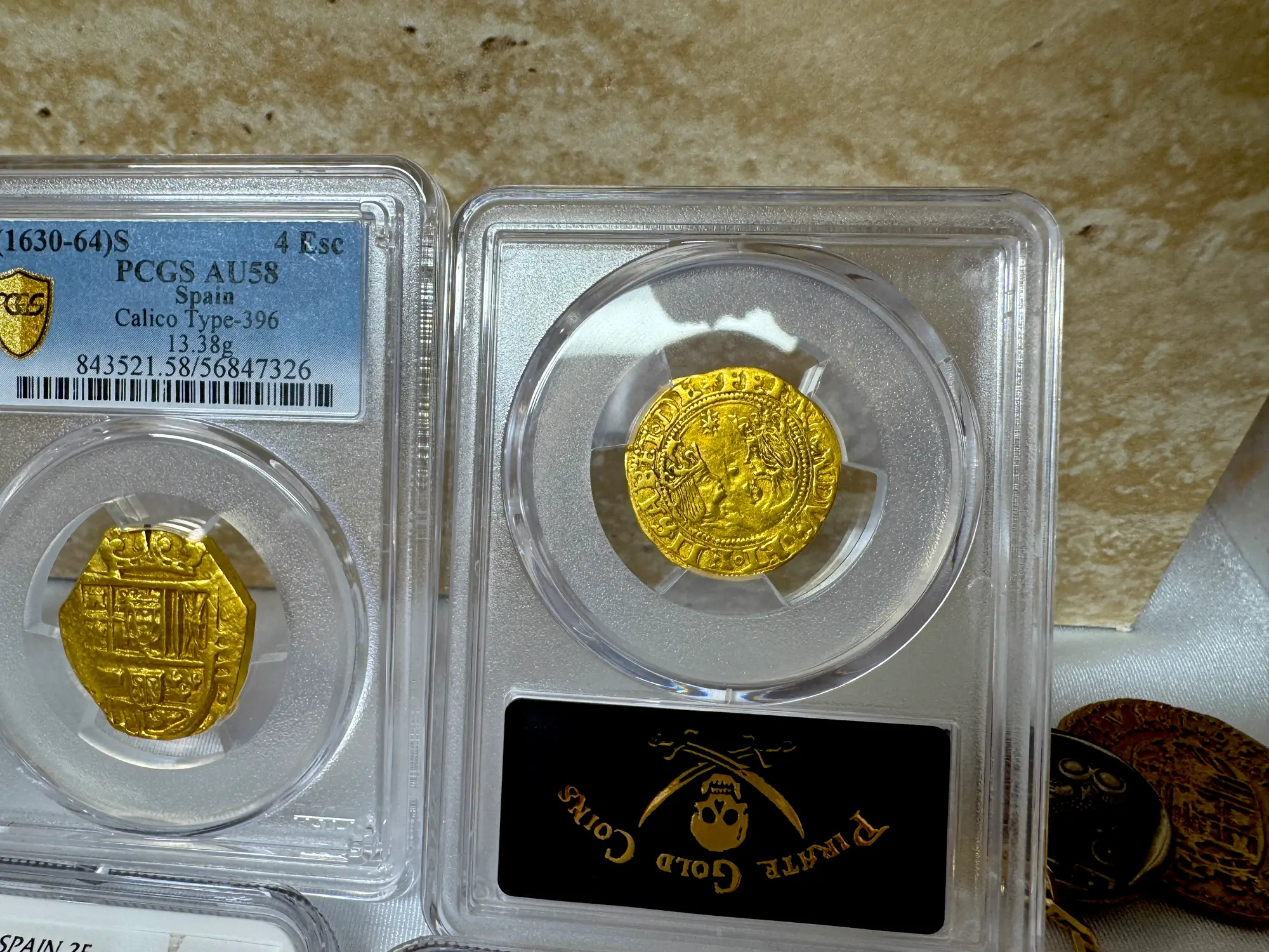 Spain 1 Excelente "King Ferdinand V & Queen Isabel I" PCGS 50 Pop 1  4