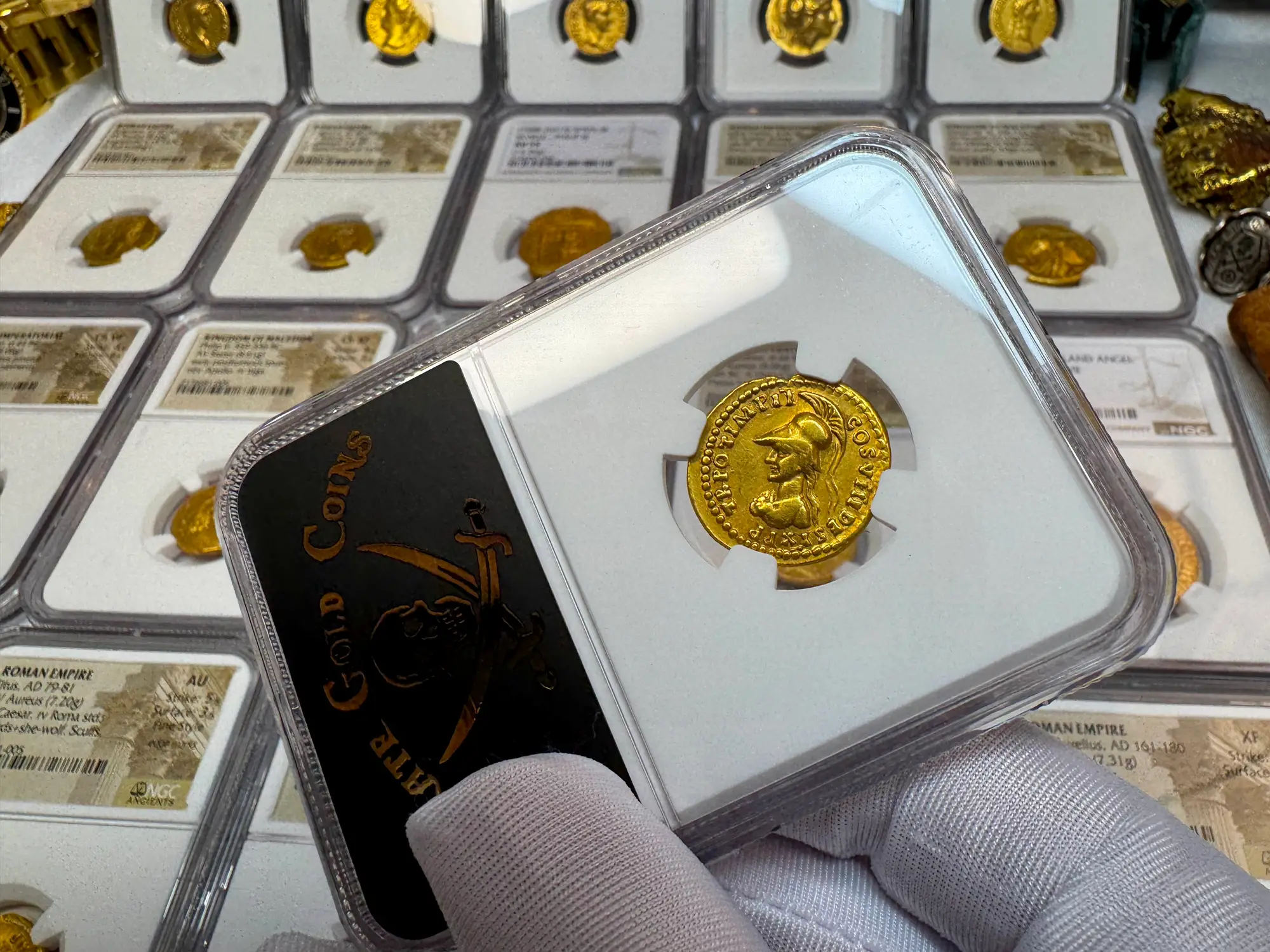 Roman Empire "Domitian- Helmeted Warrior" 12th of 12 Caesars NGC Ch F 12