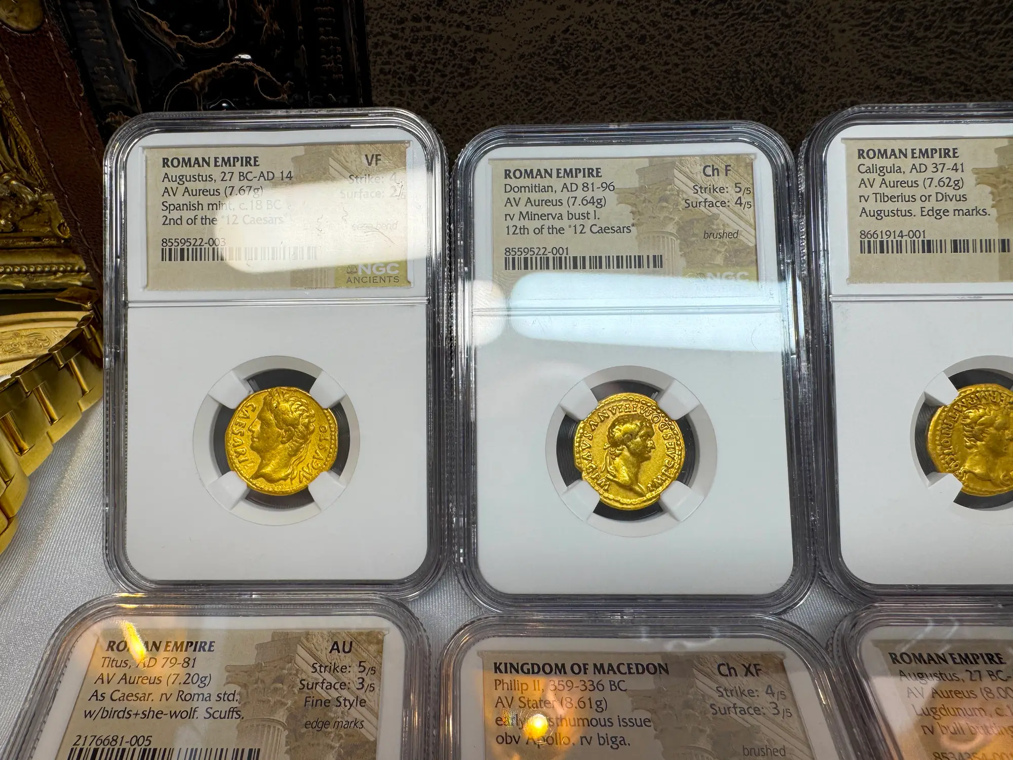 Roman Empire "Domitian- Helmeted Warrior" 12th of 12 Caesars NGC Ch F 20