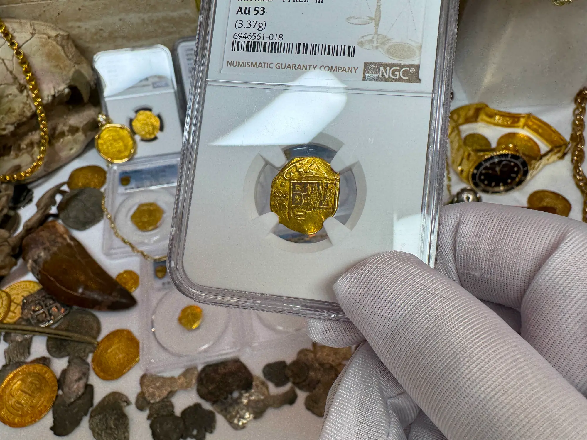 Spain 1 Escudo 1598-21 "Philip III" NGC 53 21