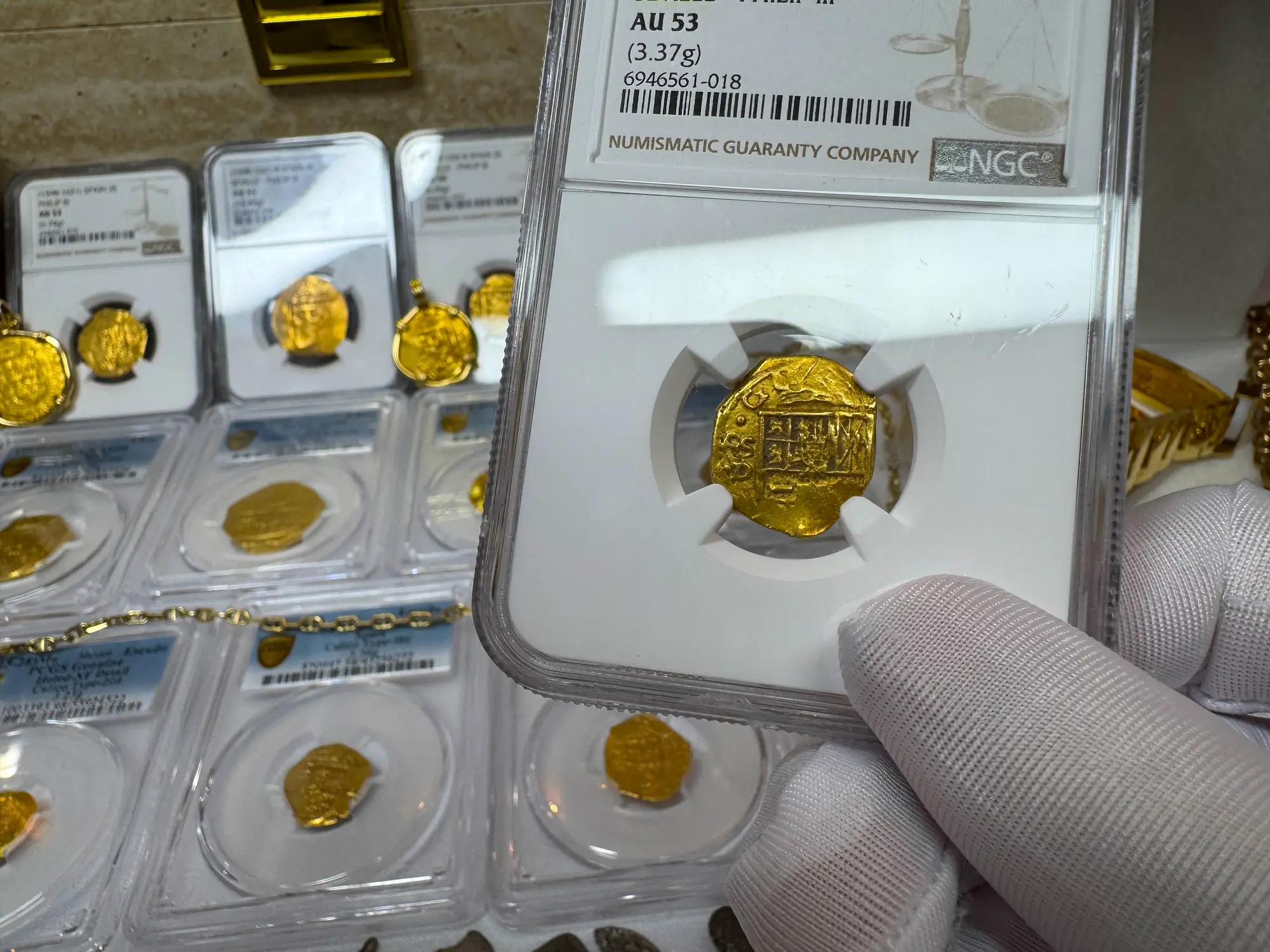 Spain 1 Escudo 1598-21 "Philip III" NGC 53 23