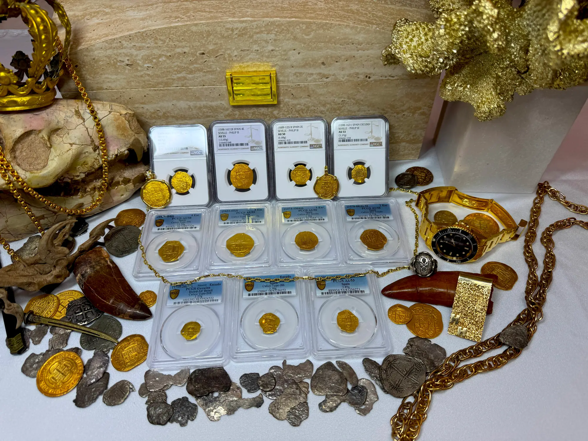 Spain 1 Escudo 1598-21 "Philip III" NGC 53 13