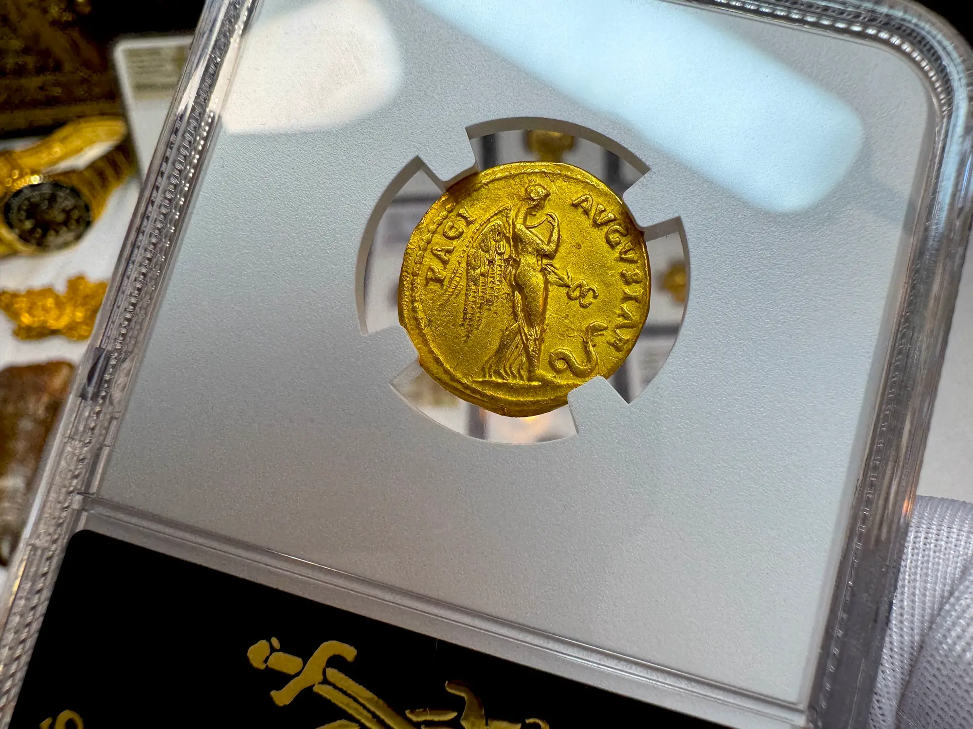 Roman Empire "Claudius" 5th of 12 Caesars NGC Ch VF 30