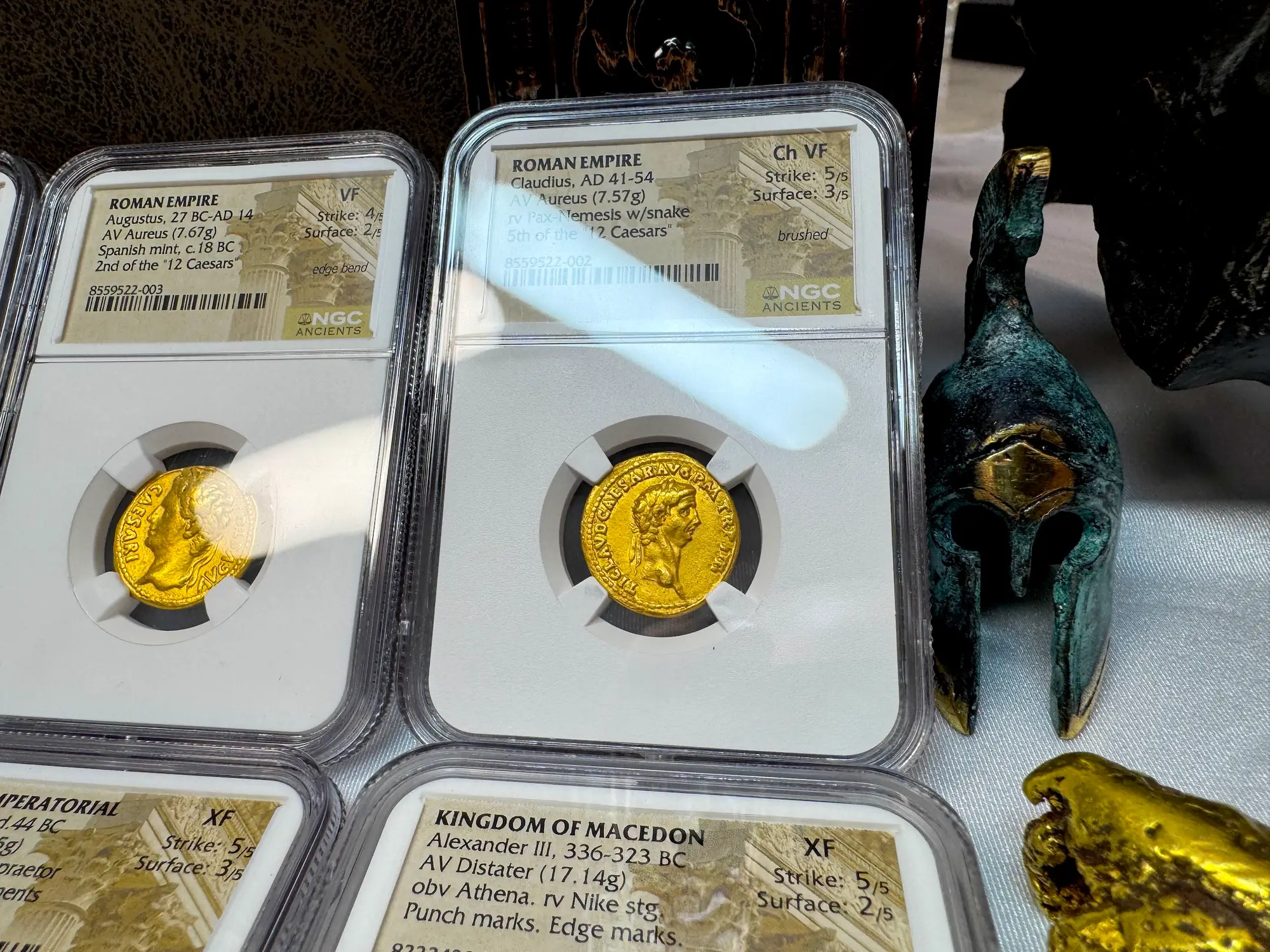 Roman Empire "Claudius" 5th of 12 Caesars NGC Ch VF 9