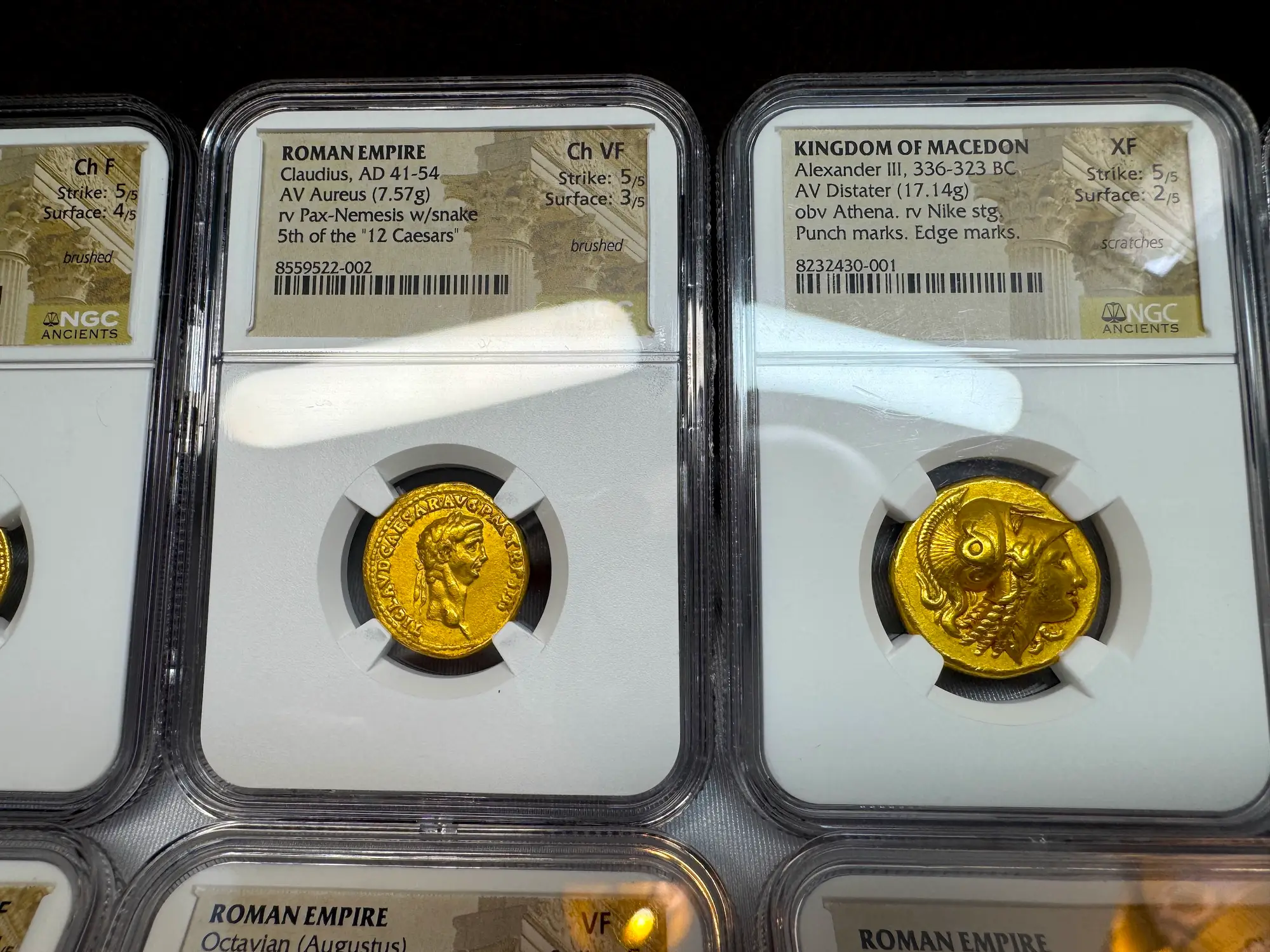 Roman Empire "Claudius" 5th of 12 Caesars NGC Ch VF 11