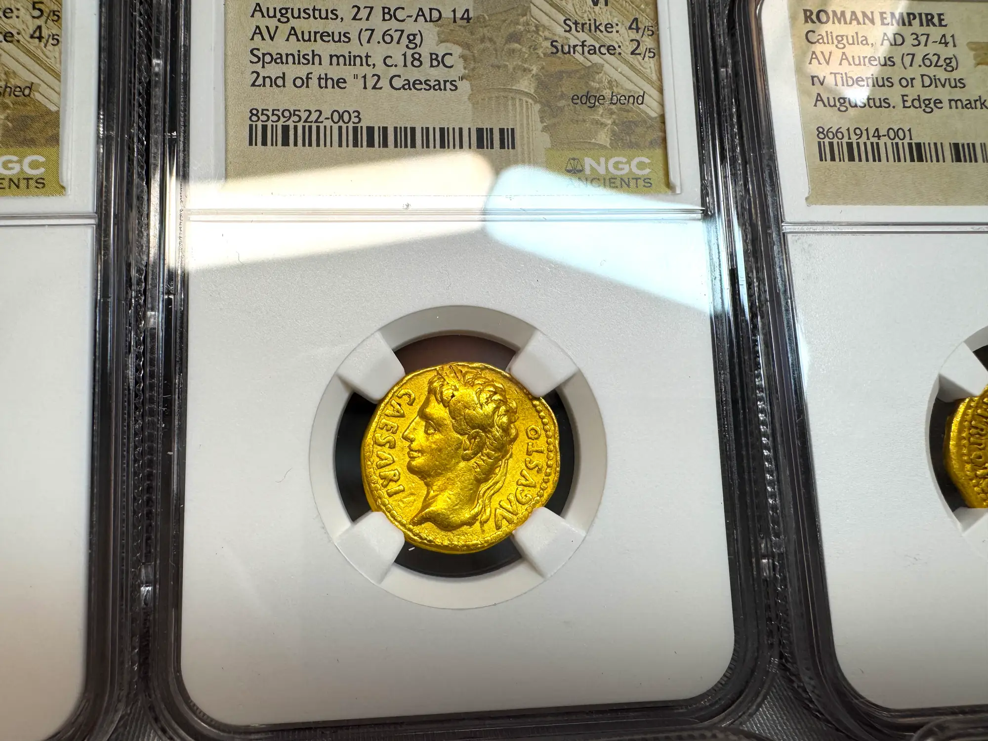 Roman Empire "Augustus" 2nd of 12 Caesars NGC VF 13