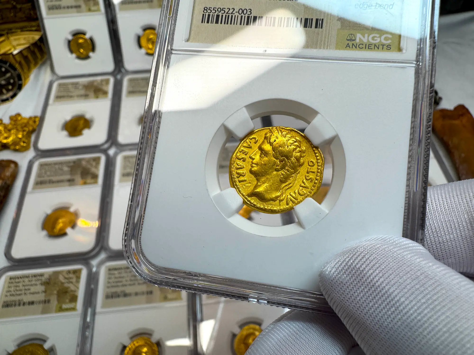 Roman Empire "Augustus" 2nd of 12 Caesars NGC VF 16