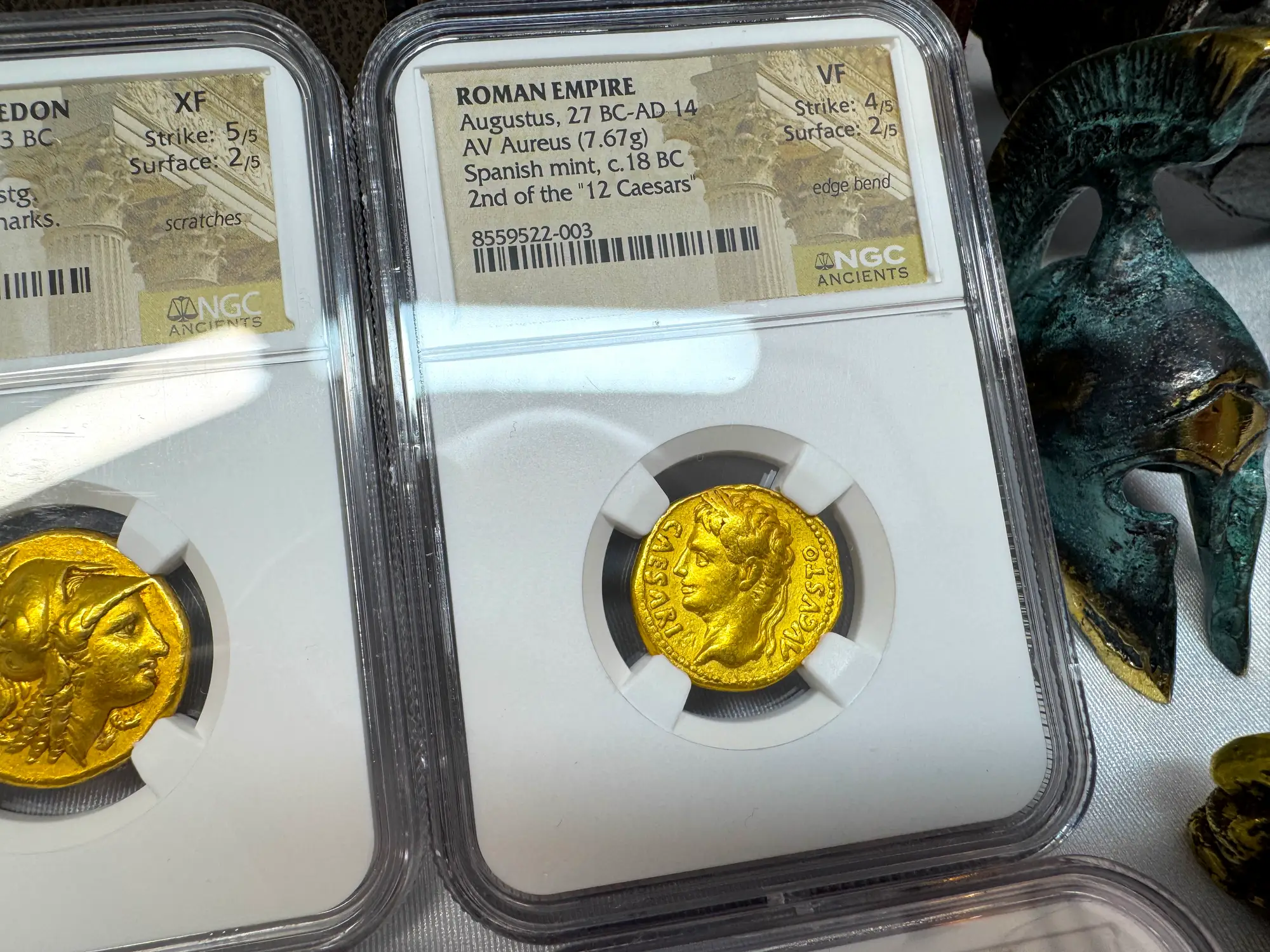 Roman Empire "Augustus" 2nd of 12 Caesars NGC VF 30