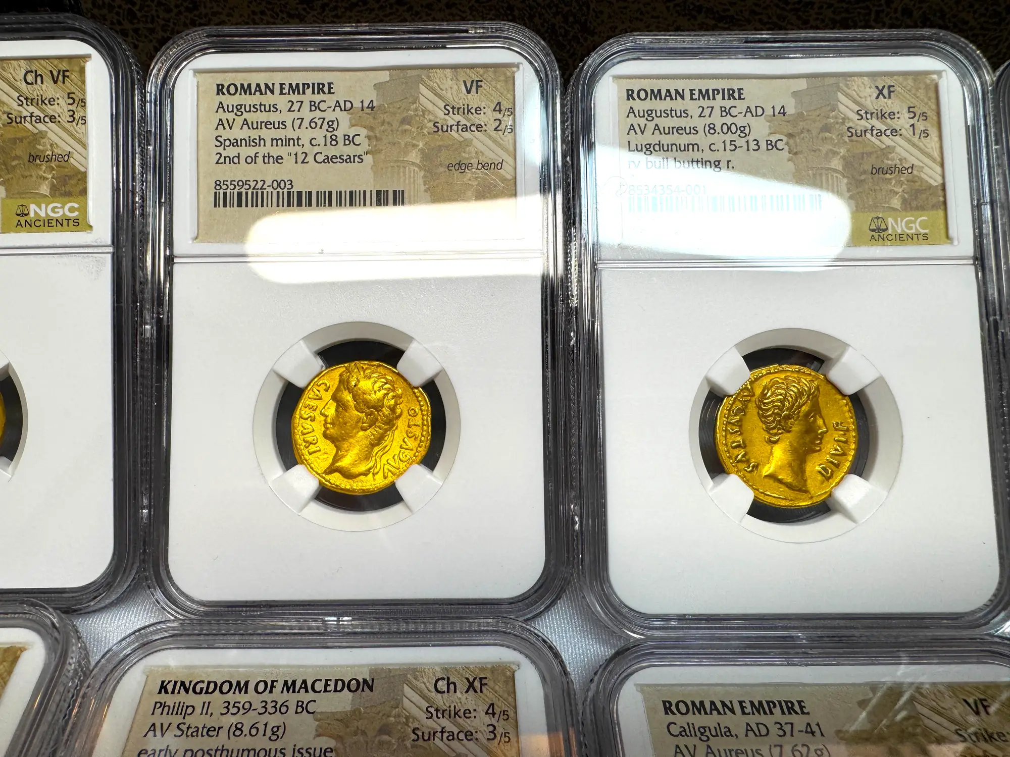 Roman Empire "Augustus" 2nd of 12 Caesars NGC VF 17