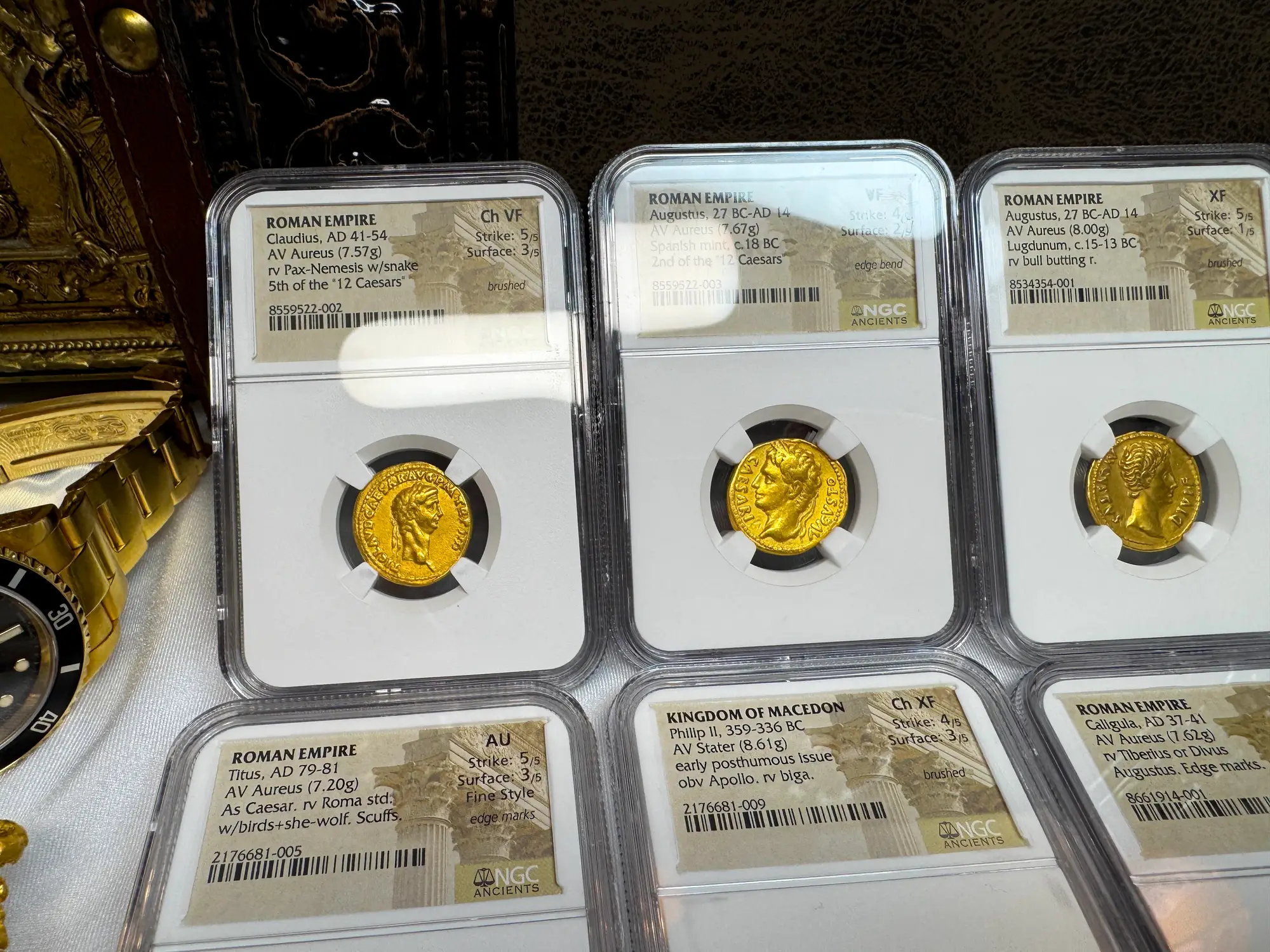 Roman Empire "Augustus" 2nd of 12 Caesars NGC VF 20