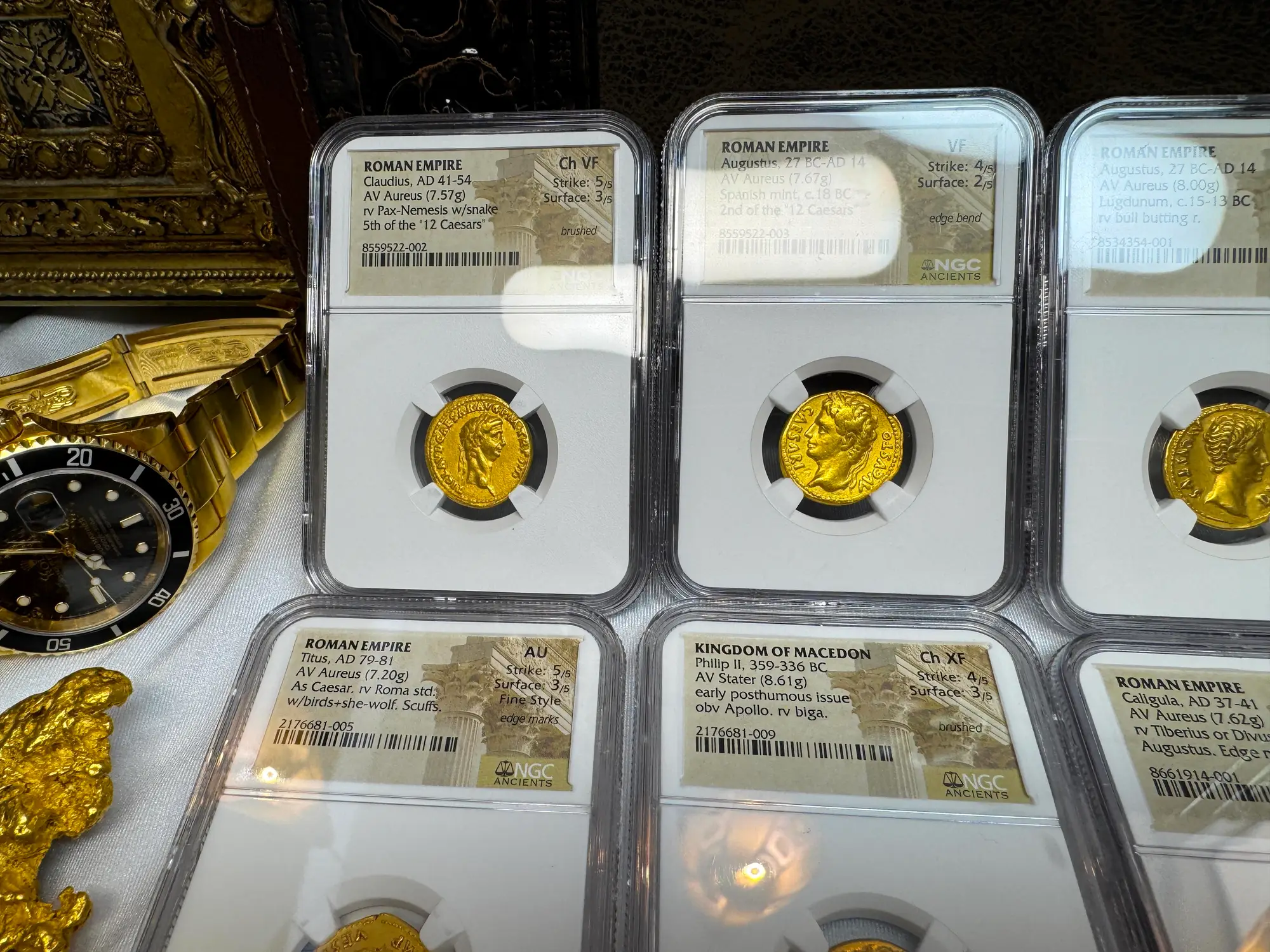 Roman Empire "Augustus" 2nd of 12 Caesars NGC VF 32