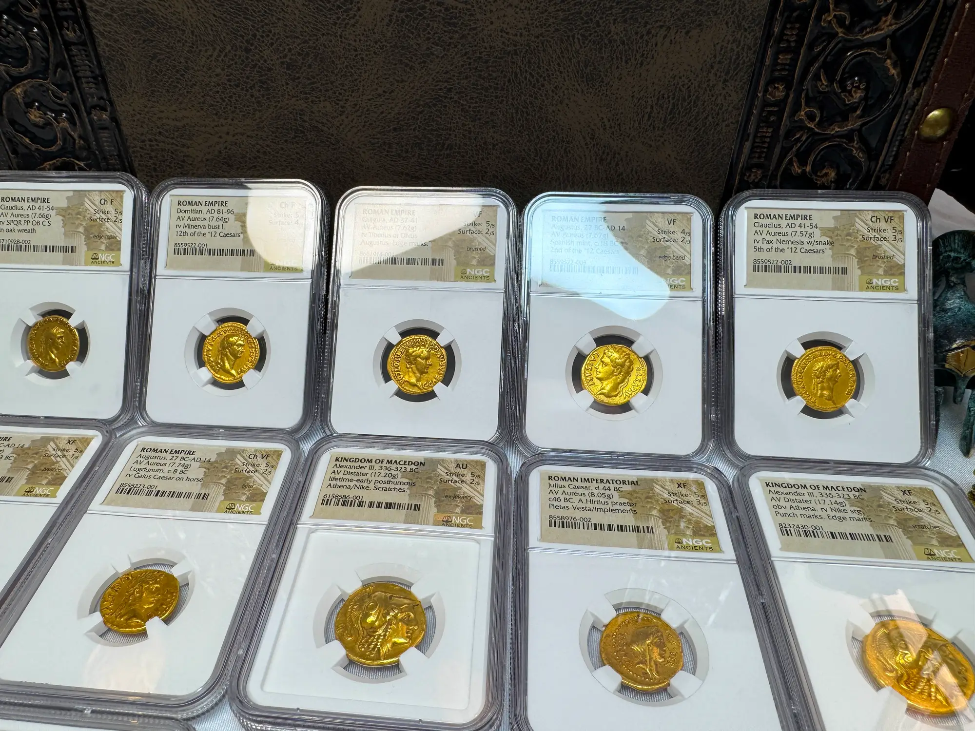 Roman Empire "Augustus" 2nd of 12 Caesars NGC VF 27