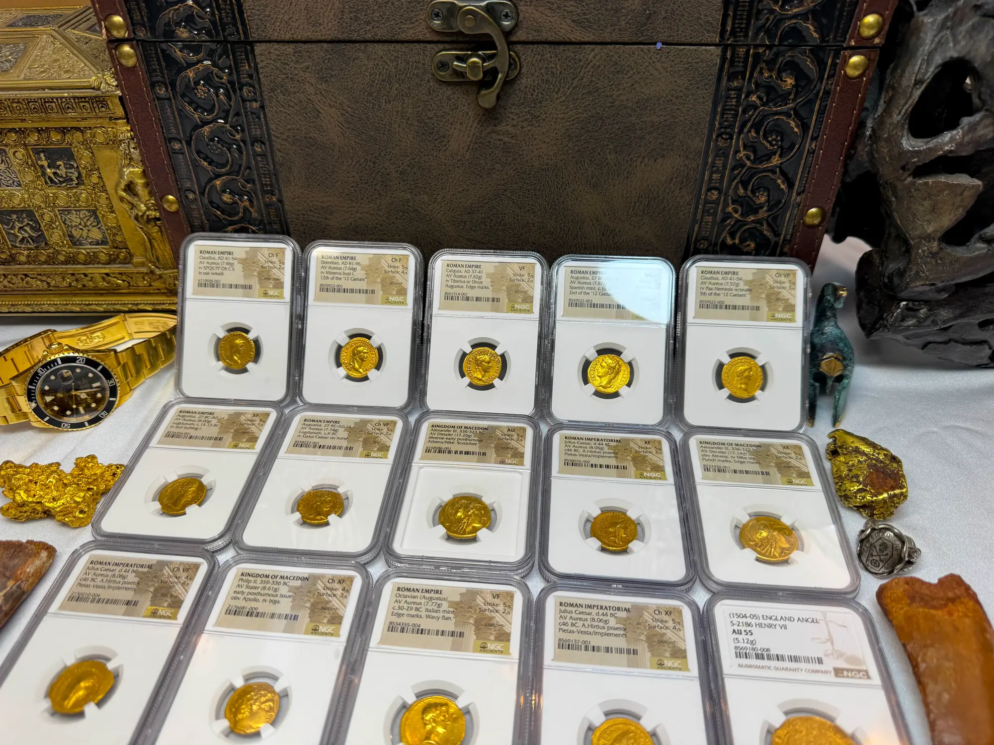 Roman Empire "Augustus" 2nd of 12 Caesars NGC VF 28