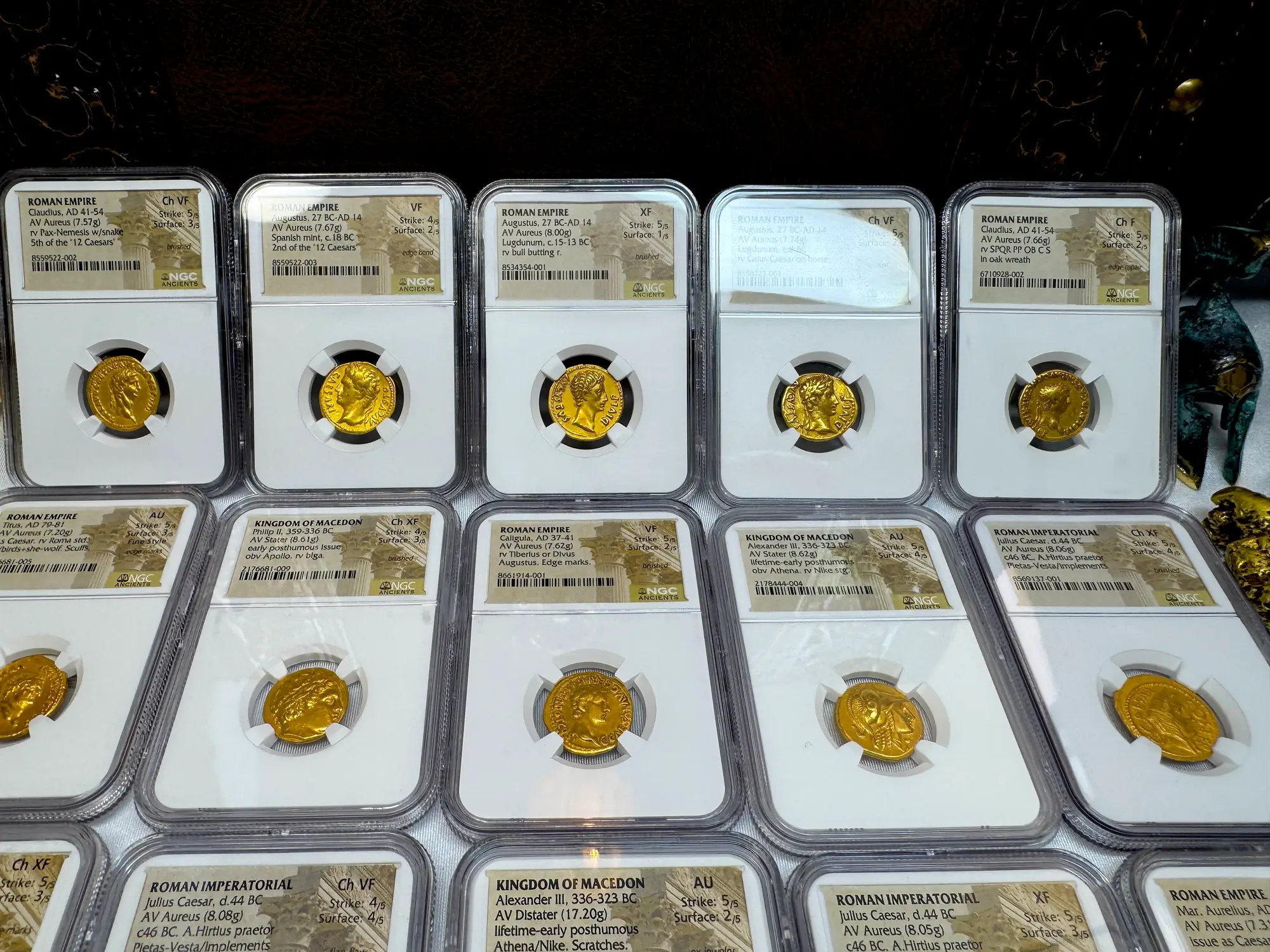 Roman Empire "Augustus" 2nd of 12 Caesars NGC VF 35