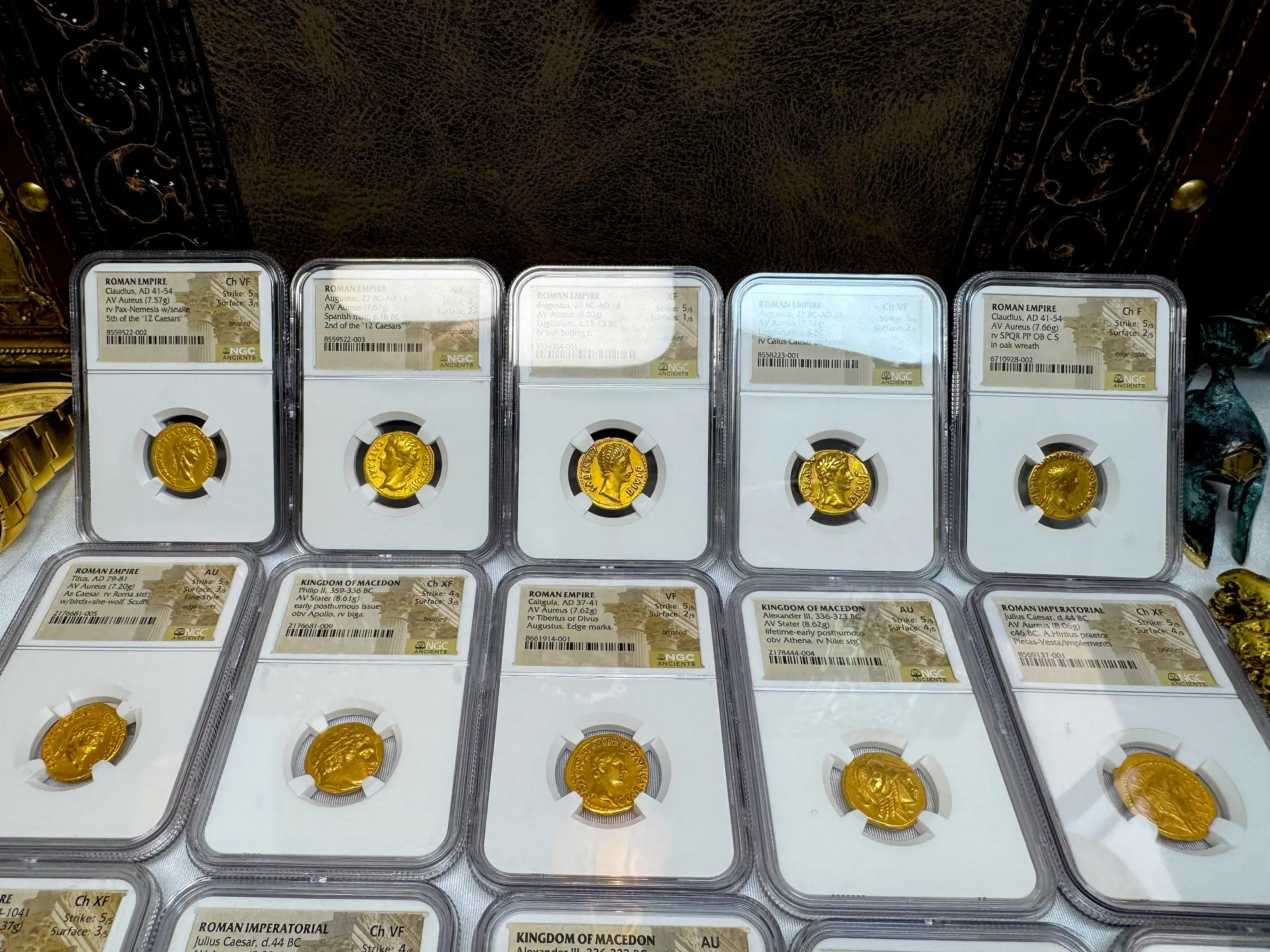 Roman Empire "Augustus" 2nd of 12 Caesars NGC VF 25