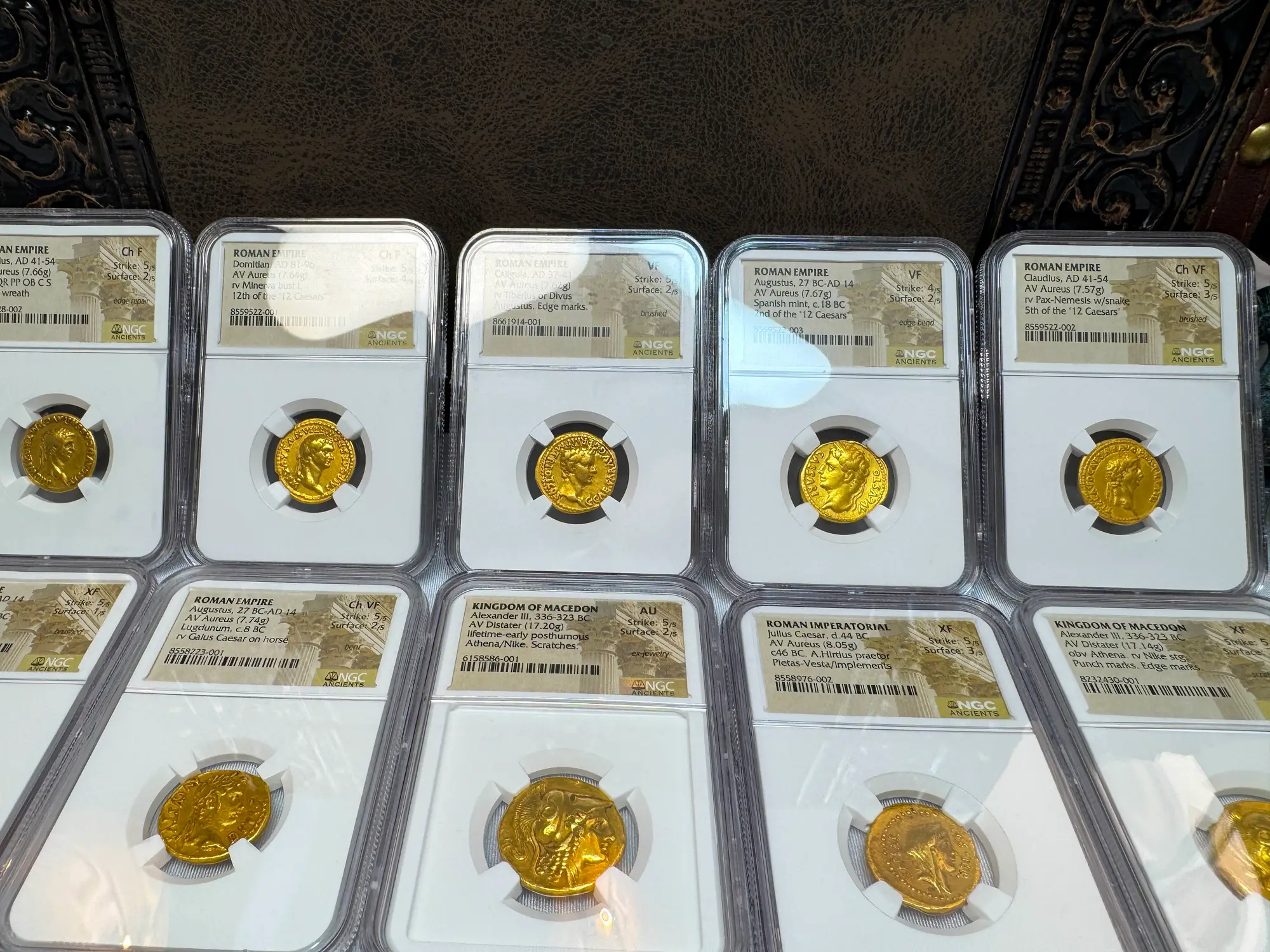 Roman Empire "Augustus" 2nd of 12 Caesars NGC VF 36