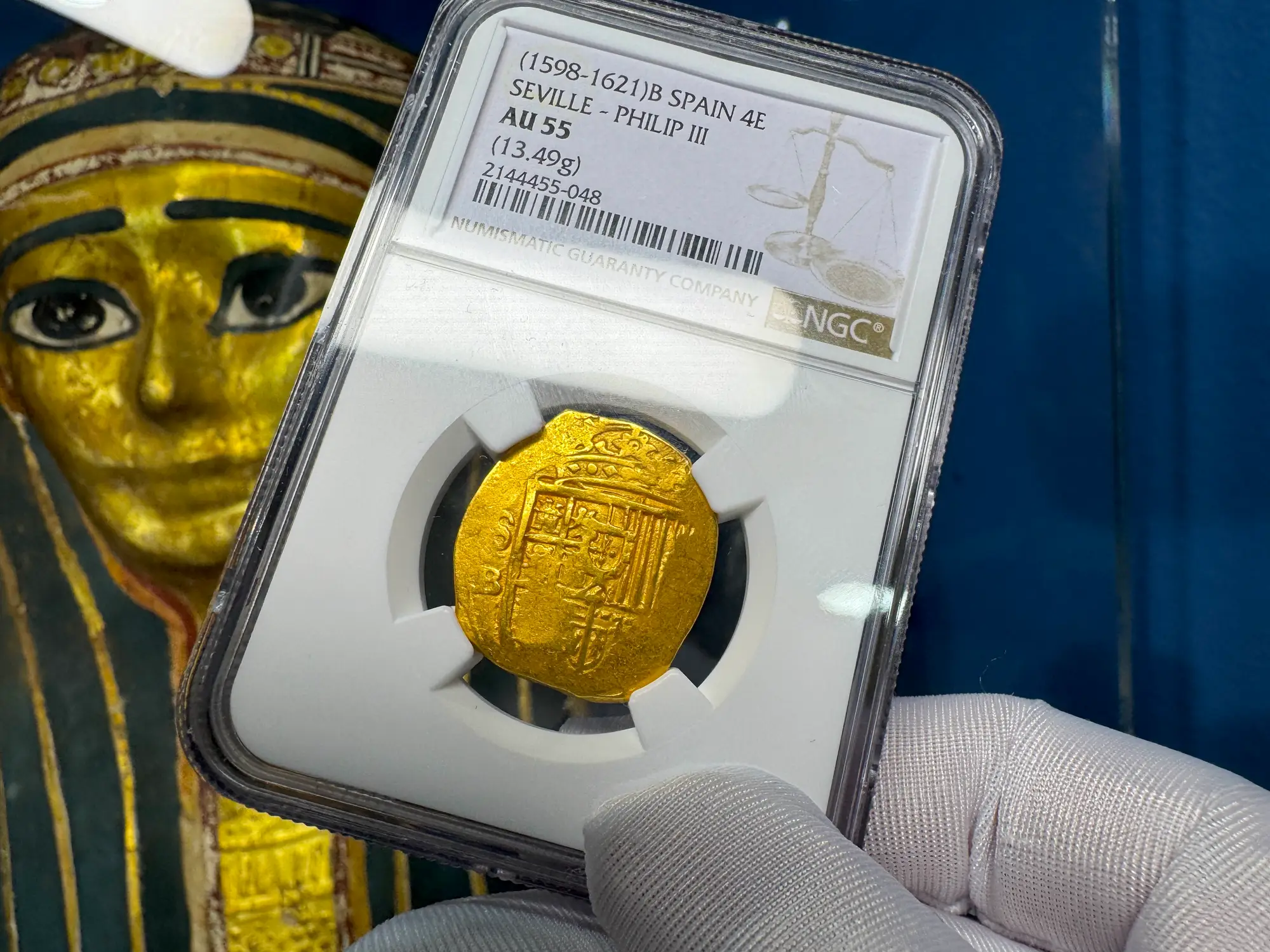 Spain 4 Escudos 1598-21 "Philip III" NGC 55 8