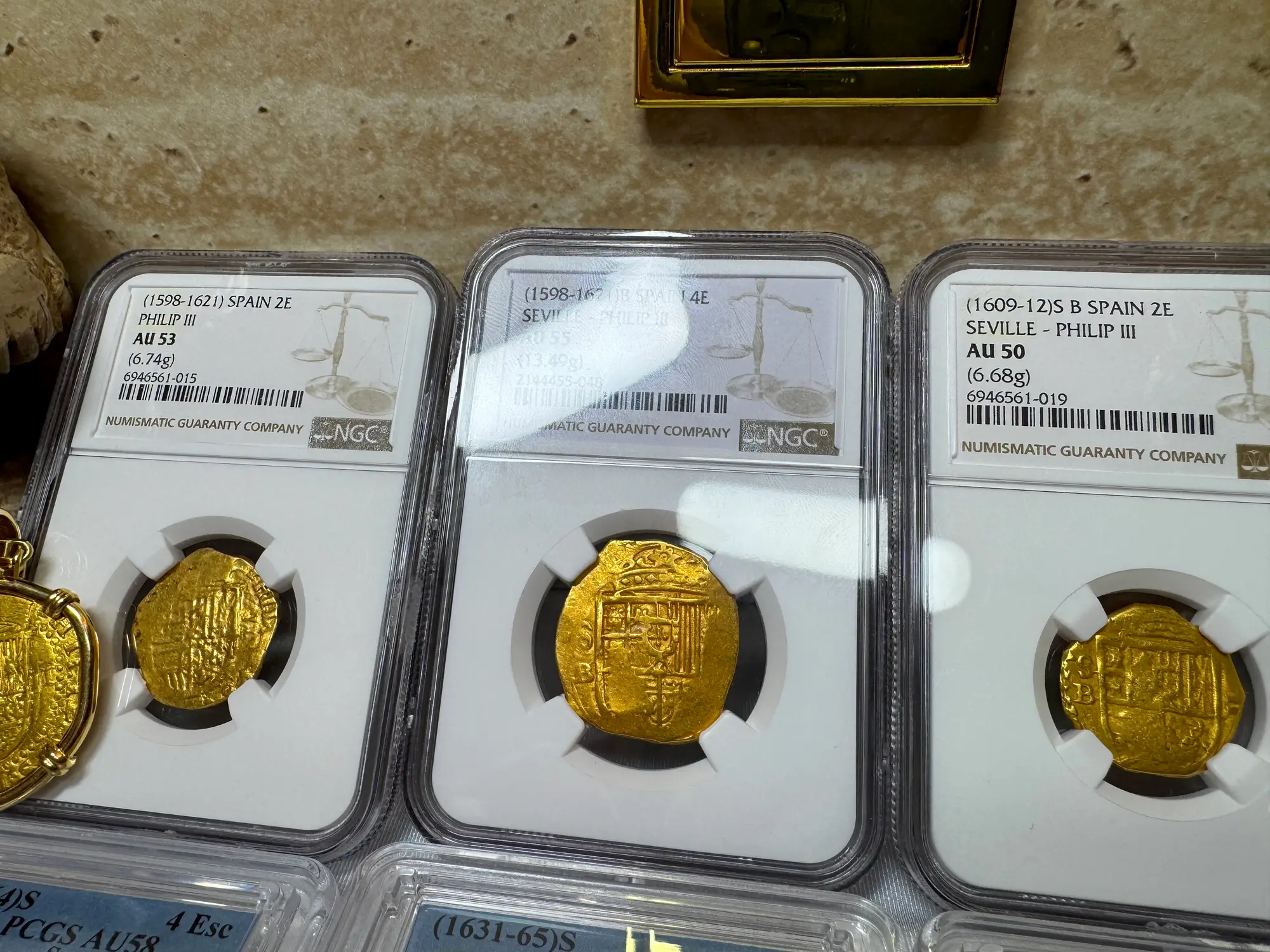 Spain 4 Escudos 1598-21 "Philip III" NGC 55 18