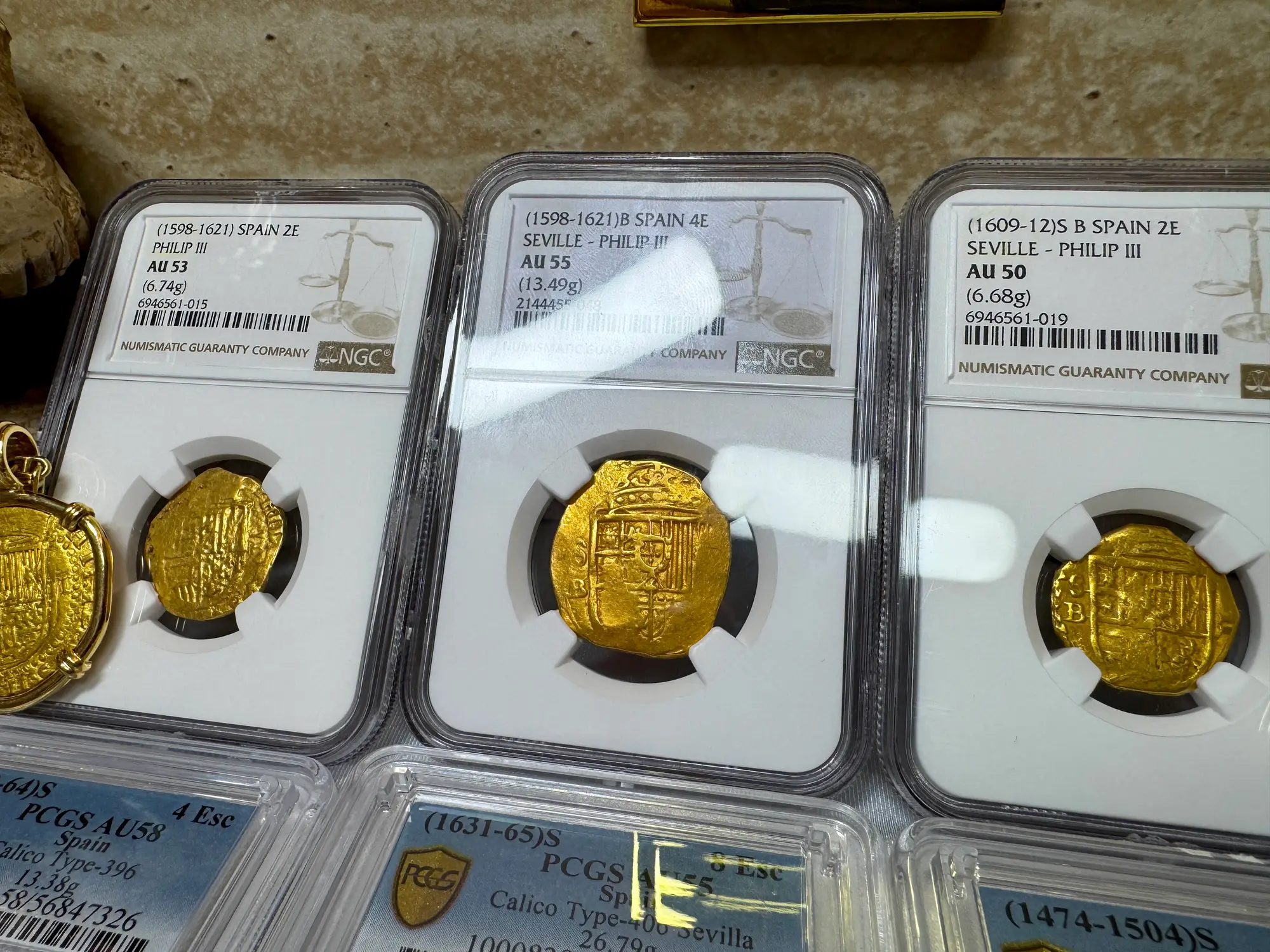 Spain 4 Escudos 1598-21 "Philip III" NGC 55 19