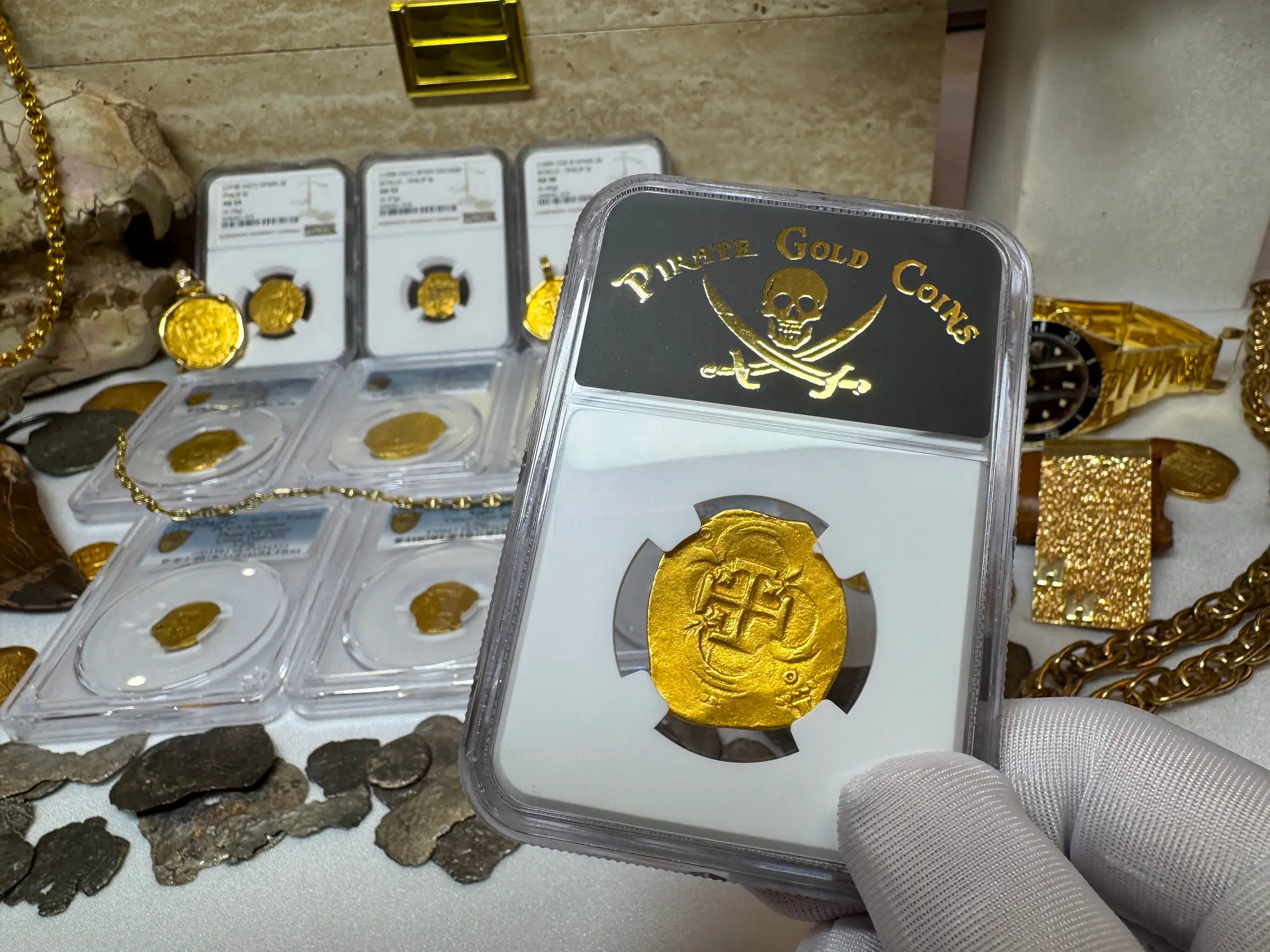 Spain 4 Escudos 1598-21 "Philip III" NGC 55 22