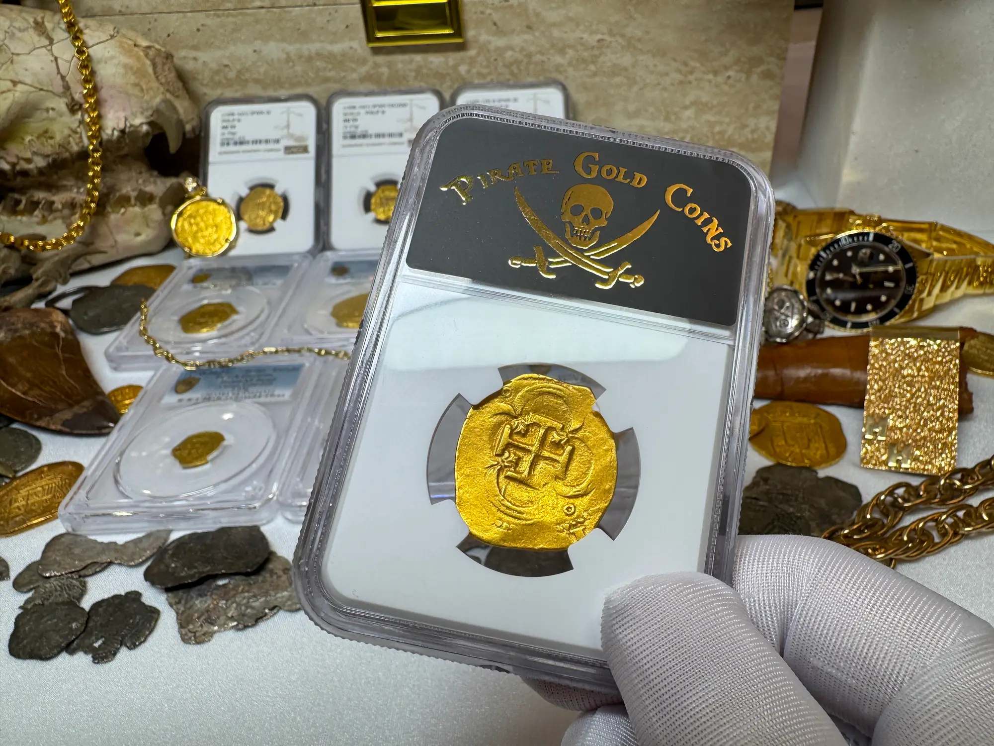 Spain 4 Escudos 1598-21 "Philip III" NGC 55 23